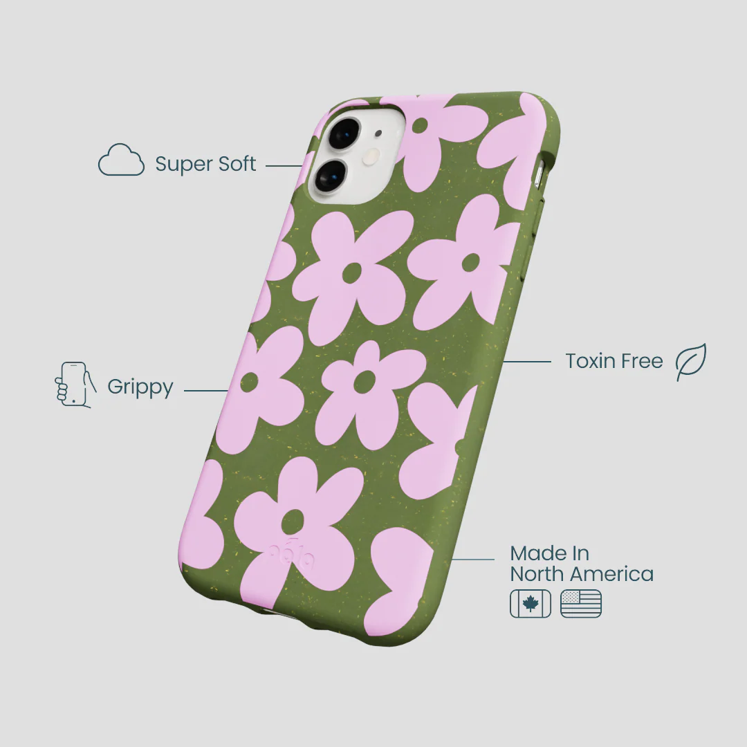 Forest Floor Pink Blooms iPhone 11 Case - Image 4