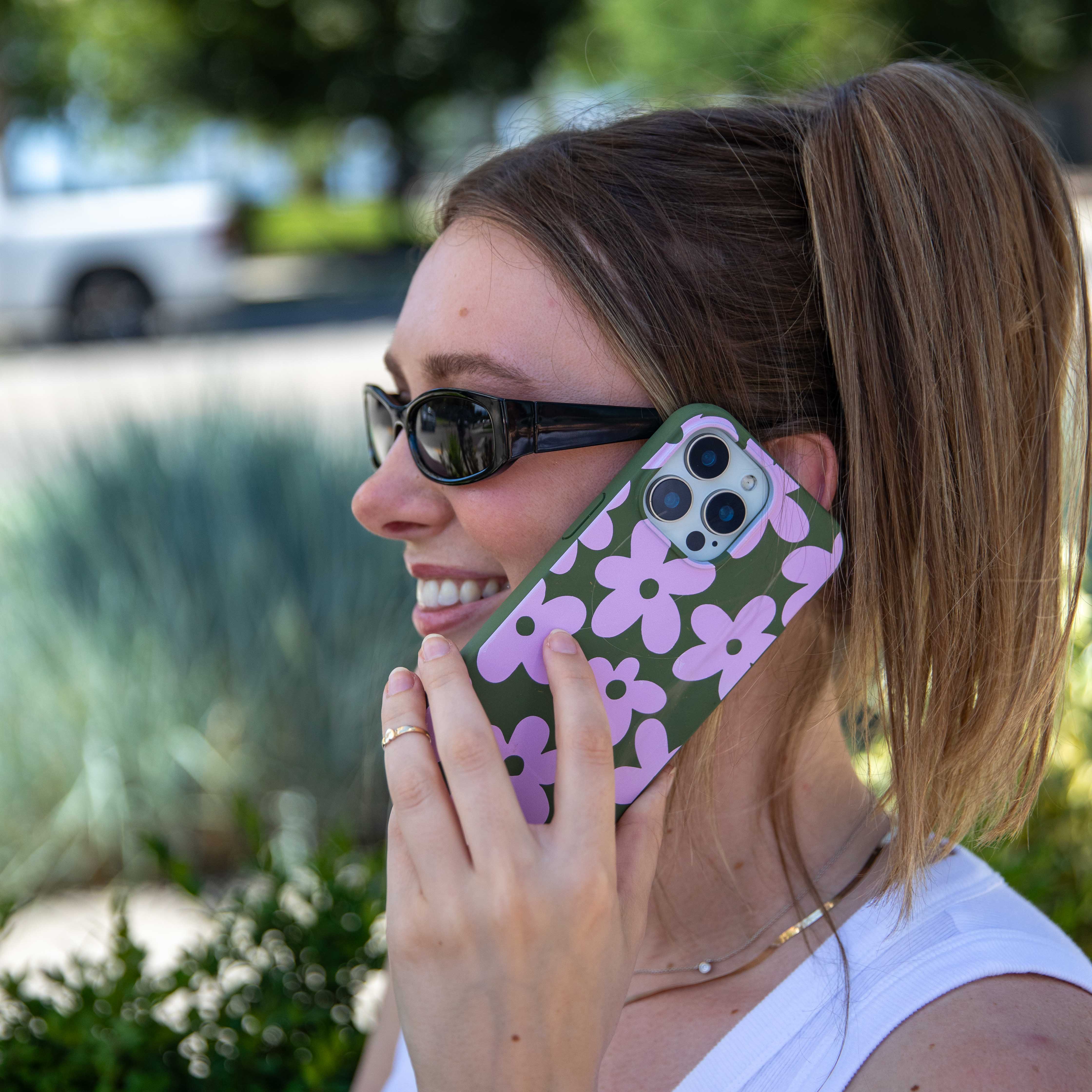 Forest Floor Pink Blooms Samsung Galaxy S21 Case - Image 2