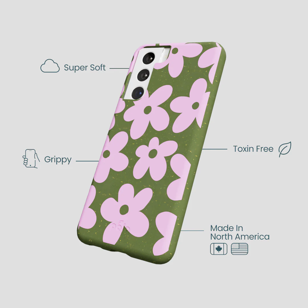 Forest Floor Pink Blooms Samsung Galaxy S22 Case - Image 4