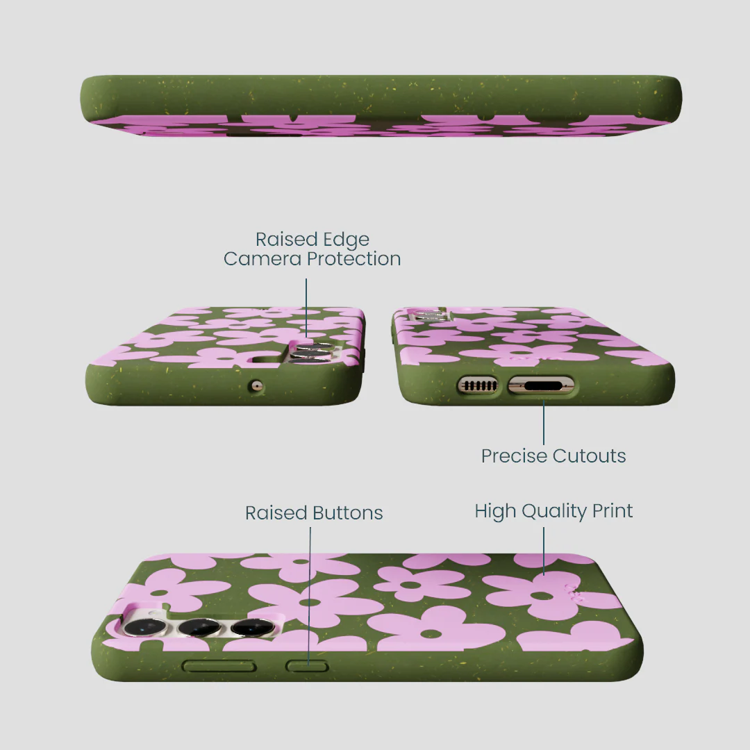 Forest Floor Pink Blooms Samsung Galaxy S23+(Plus) Case - Image 3