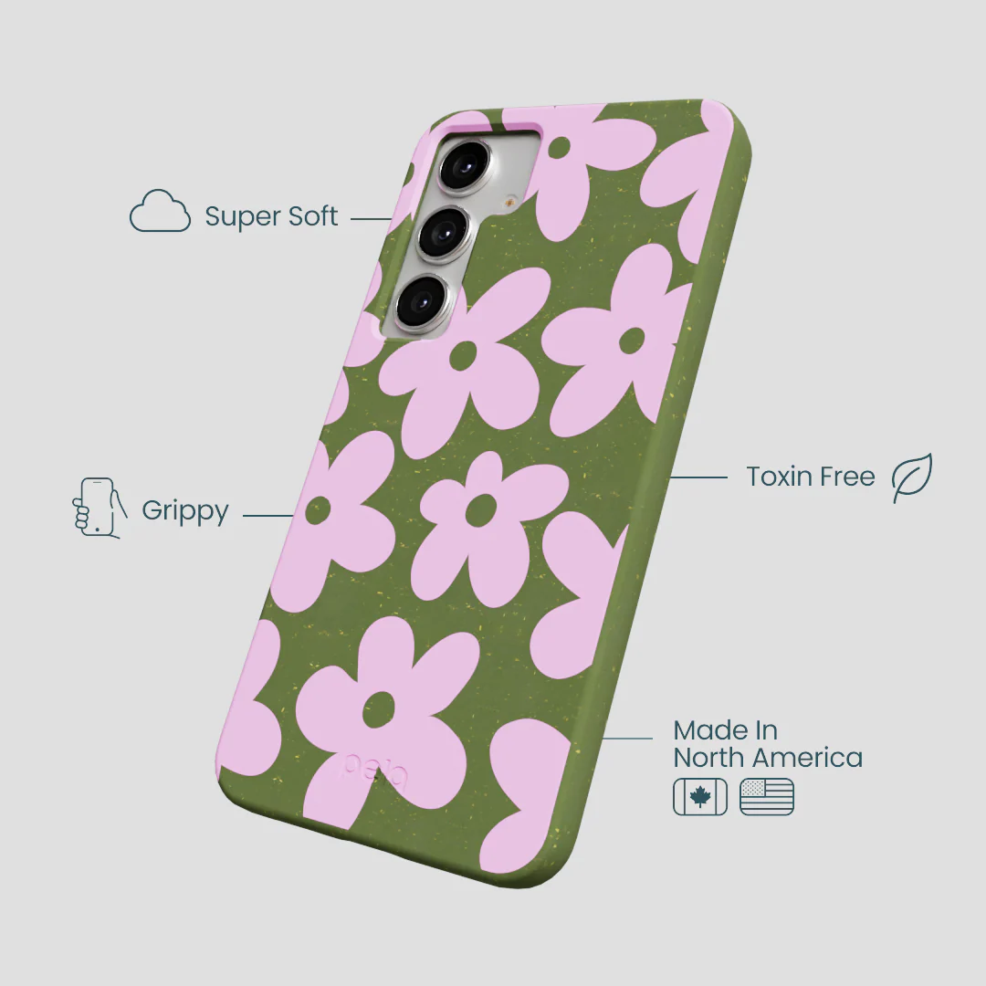 Forest Floor Pink Blooms Samsung Galaxy S25+(Plus) Case - Image 4
