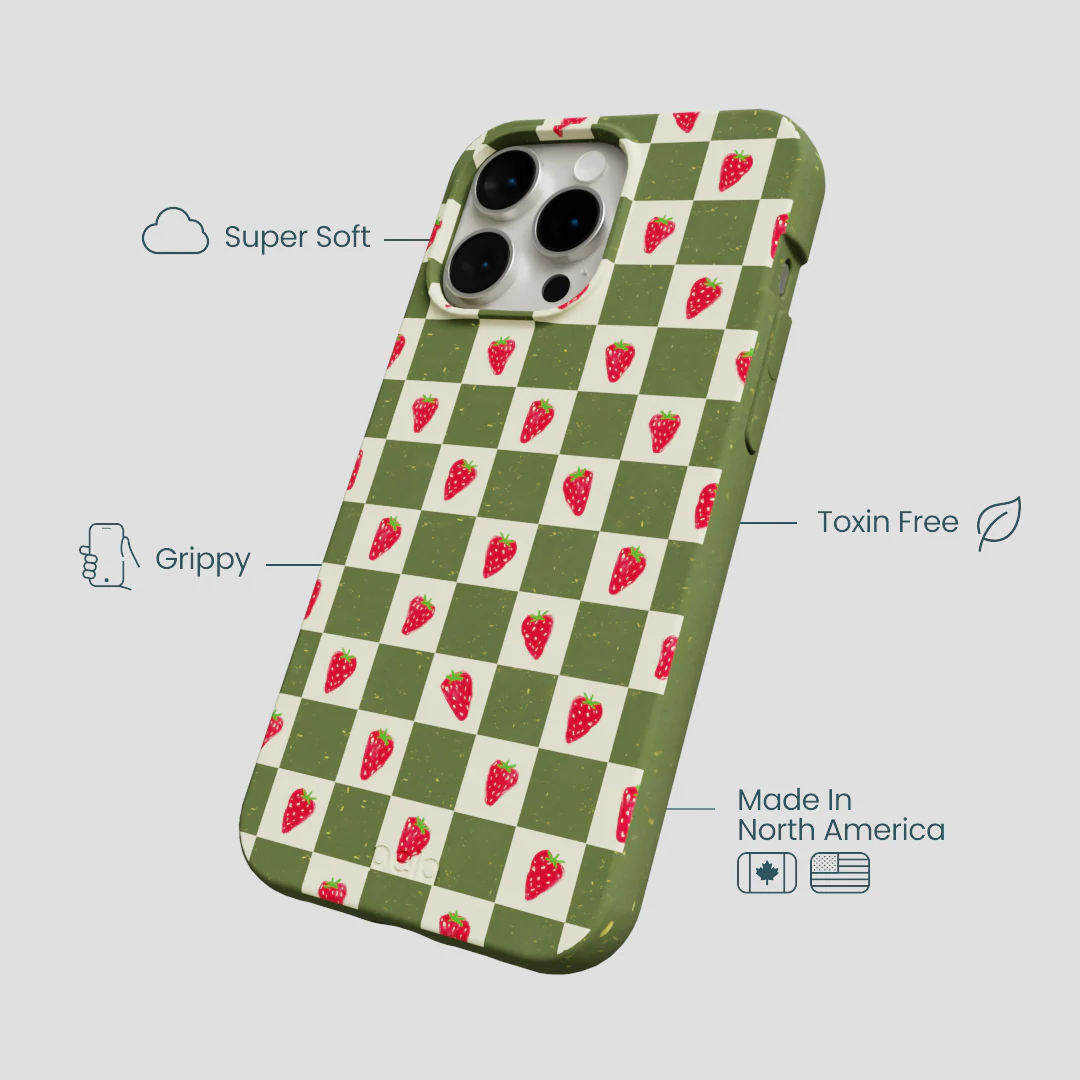 Forest Floor Strawberry Field iPhone 14 Pro Max Case - Image 4