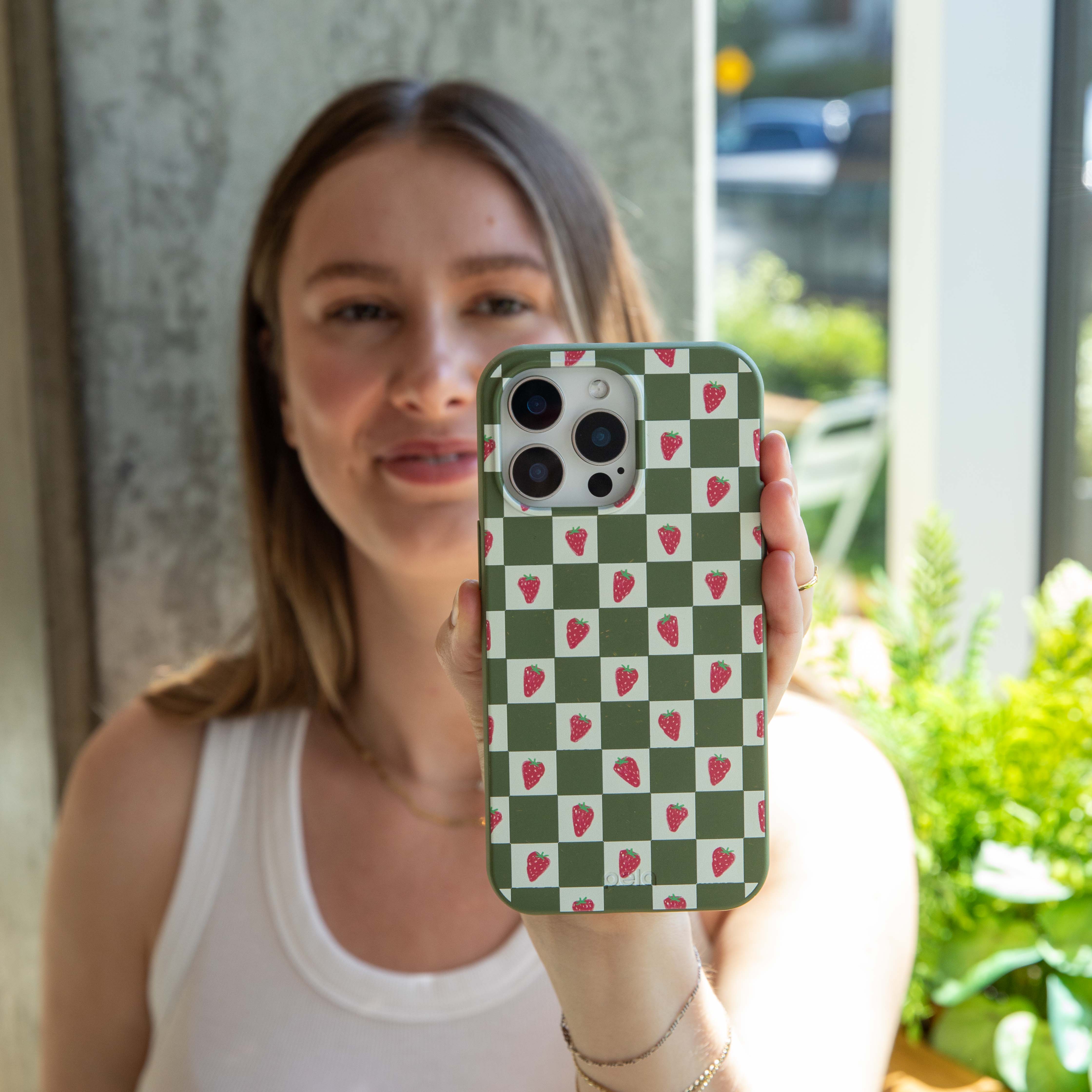 Forest Floor Strawberry Field iPhone 15 Plus Case - Image 6