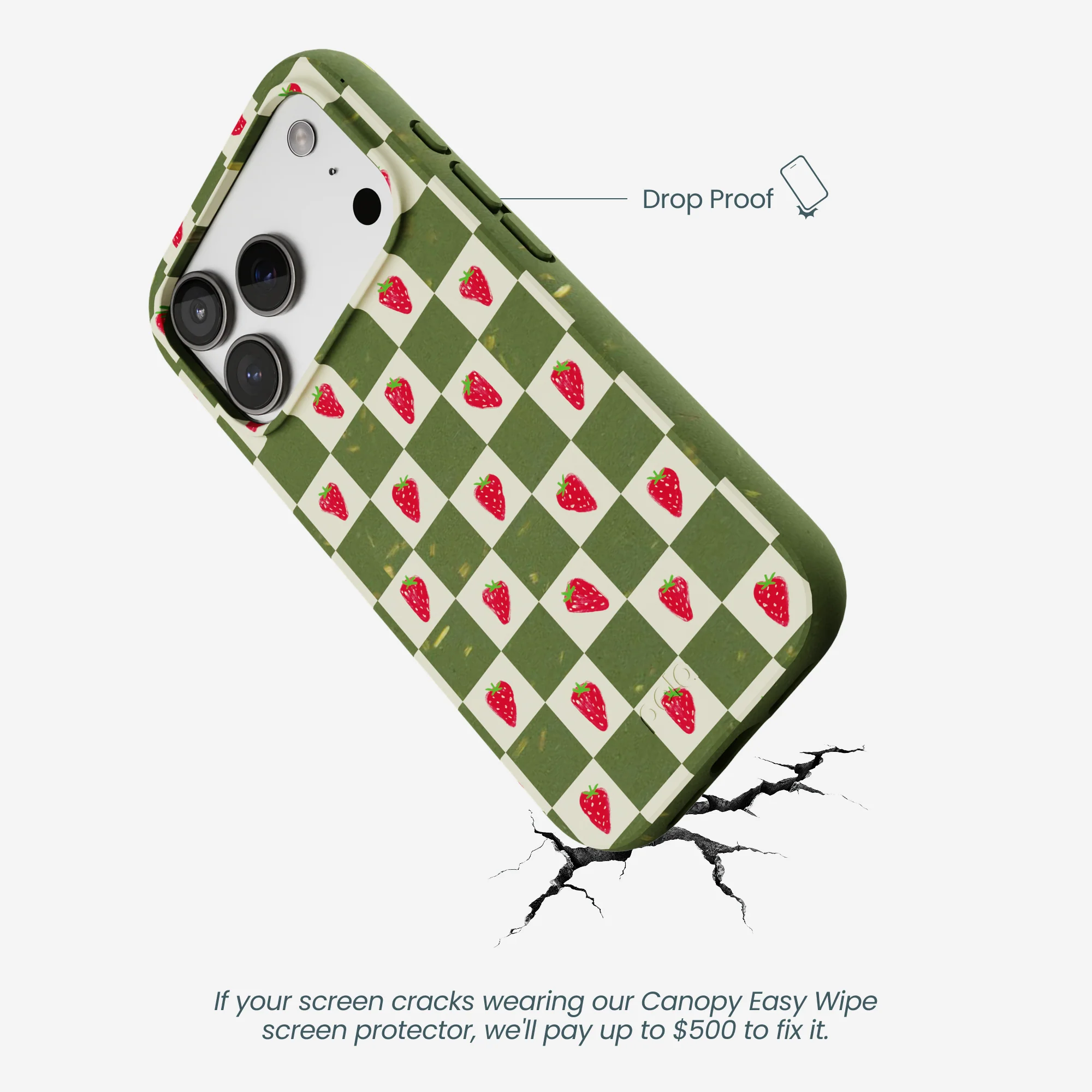 Forest Floor Strawberry Field iPhone 17 Pro Case - Image 5