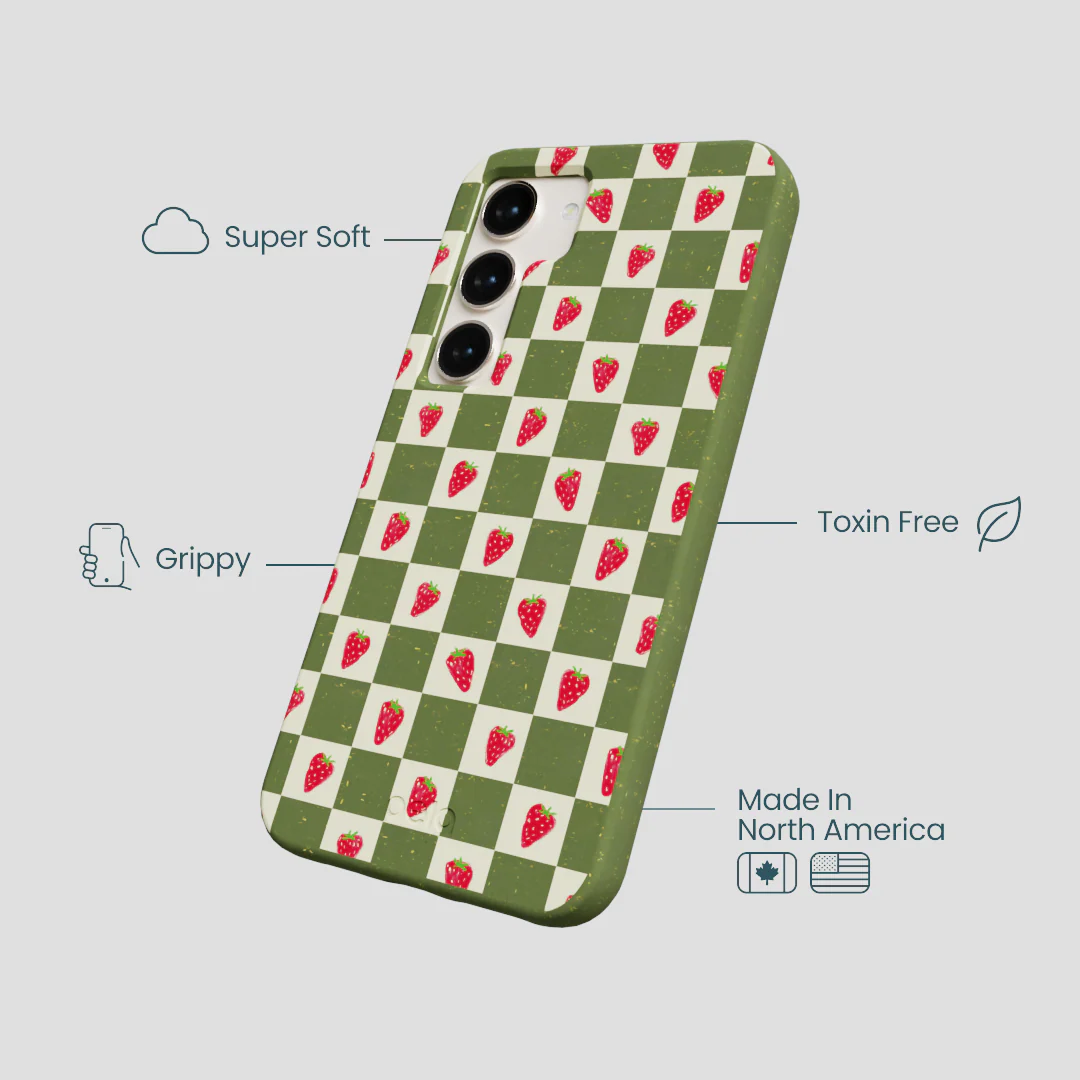 Forest Floor Strawberry Field Samsung Galaxy S24 Case - Image 4