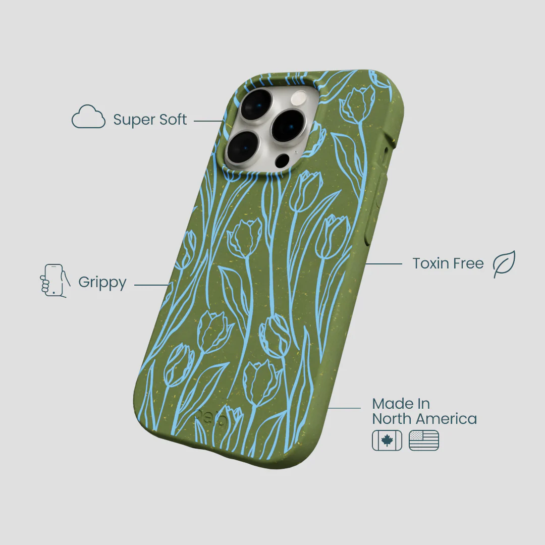 Forest Floor Tulip Dreams iPhone 15 Pro Case - Image 4