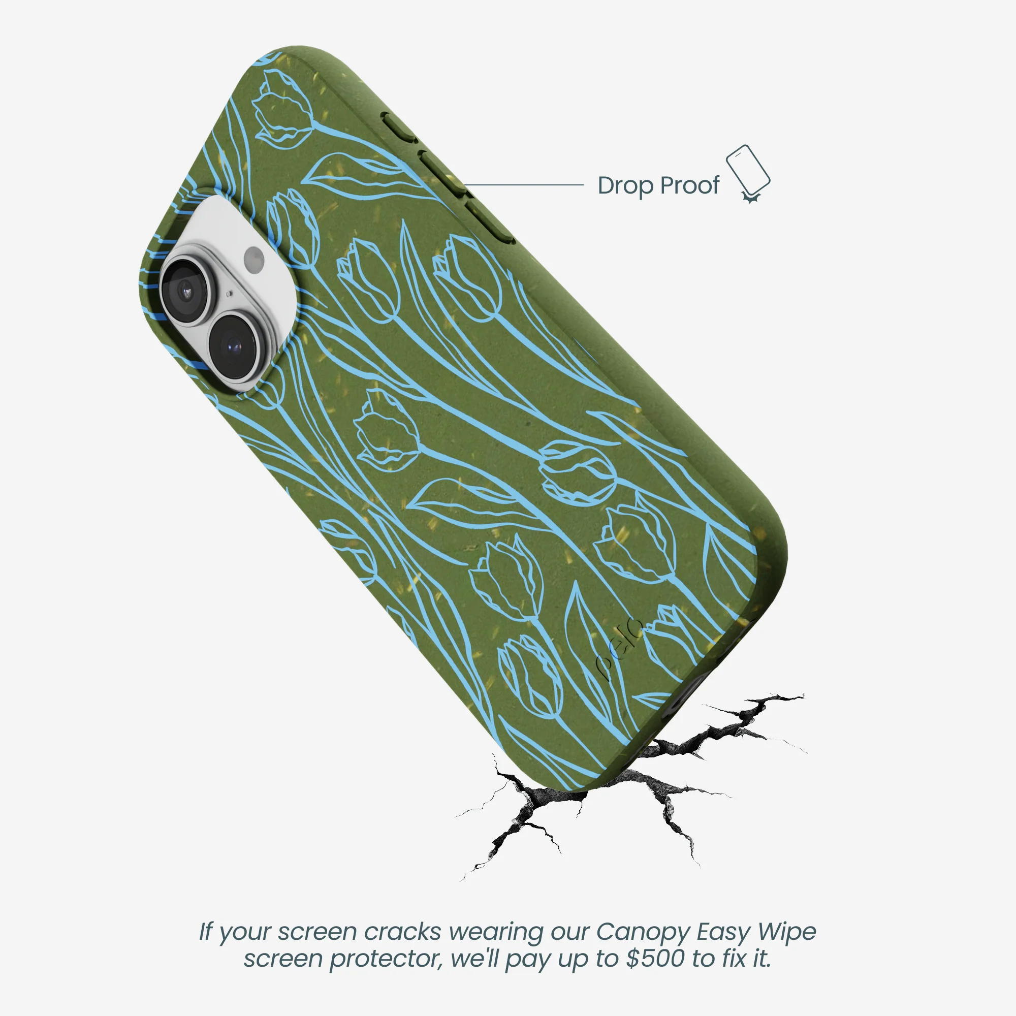 Forest Floor Tulip Dreams iPhone 17 Case - Image 5