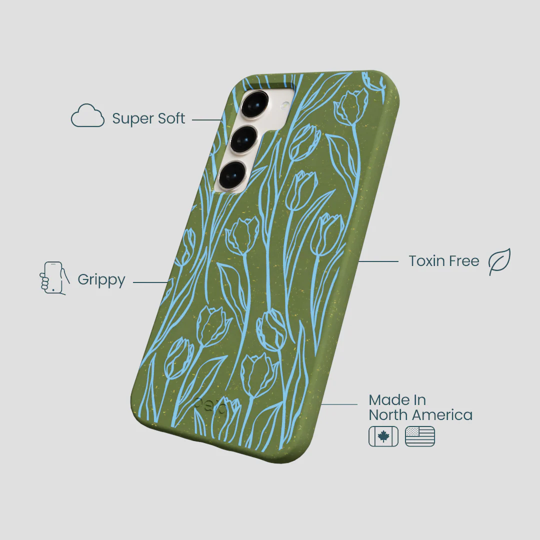 Forest Floor Tulip Dreams Samsung Galaxy S23 Case - Image 4