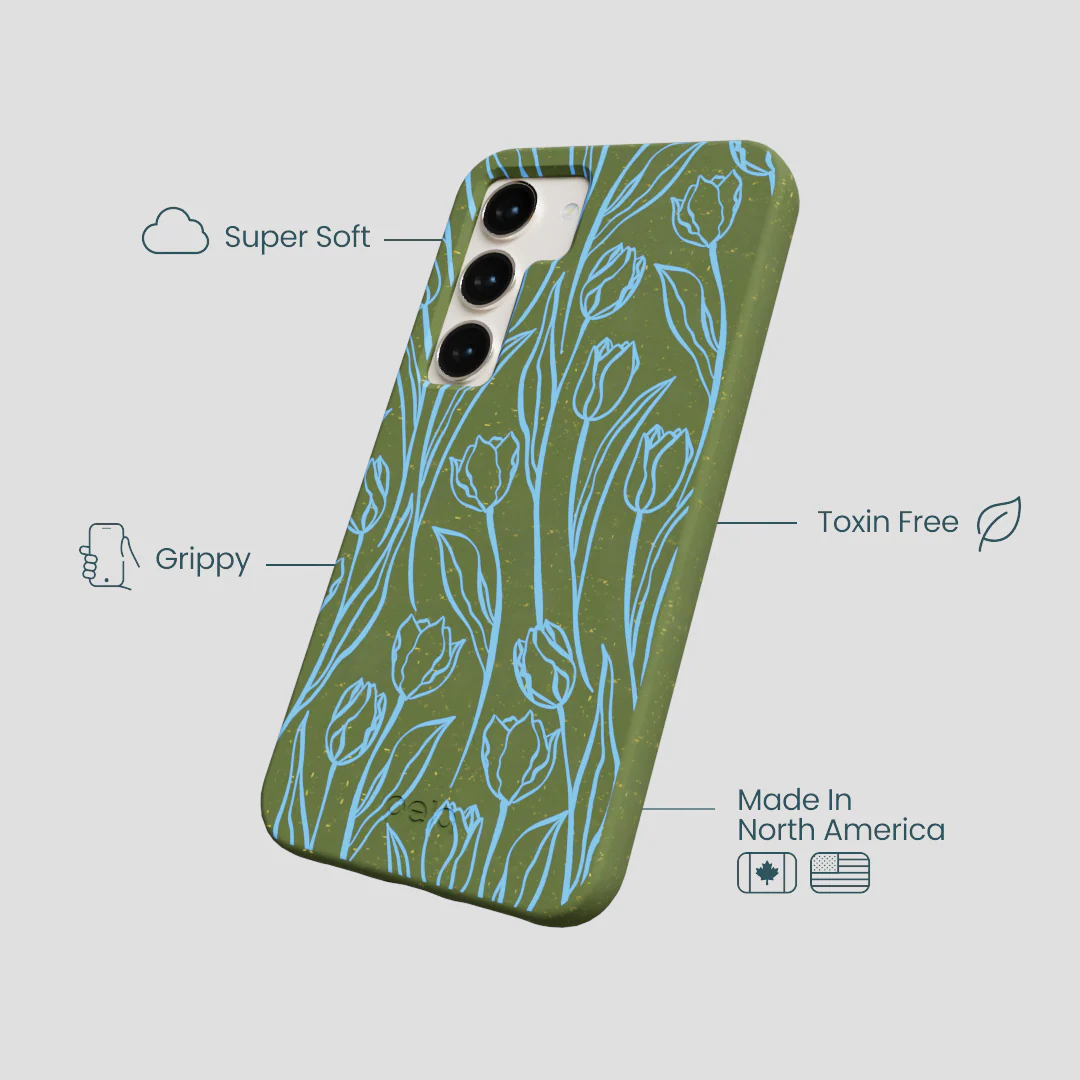 Forest Floor Tulip Dreams Samsung Galaxy S24 Case - Image 4