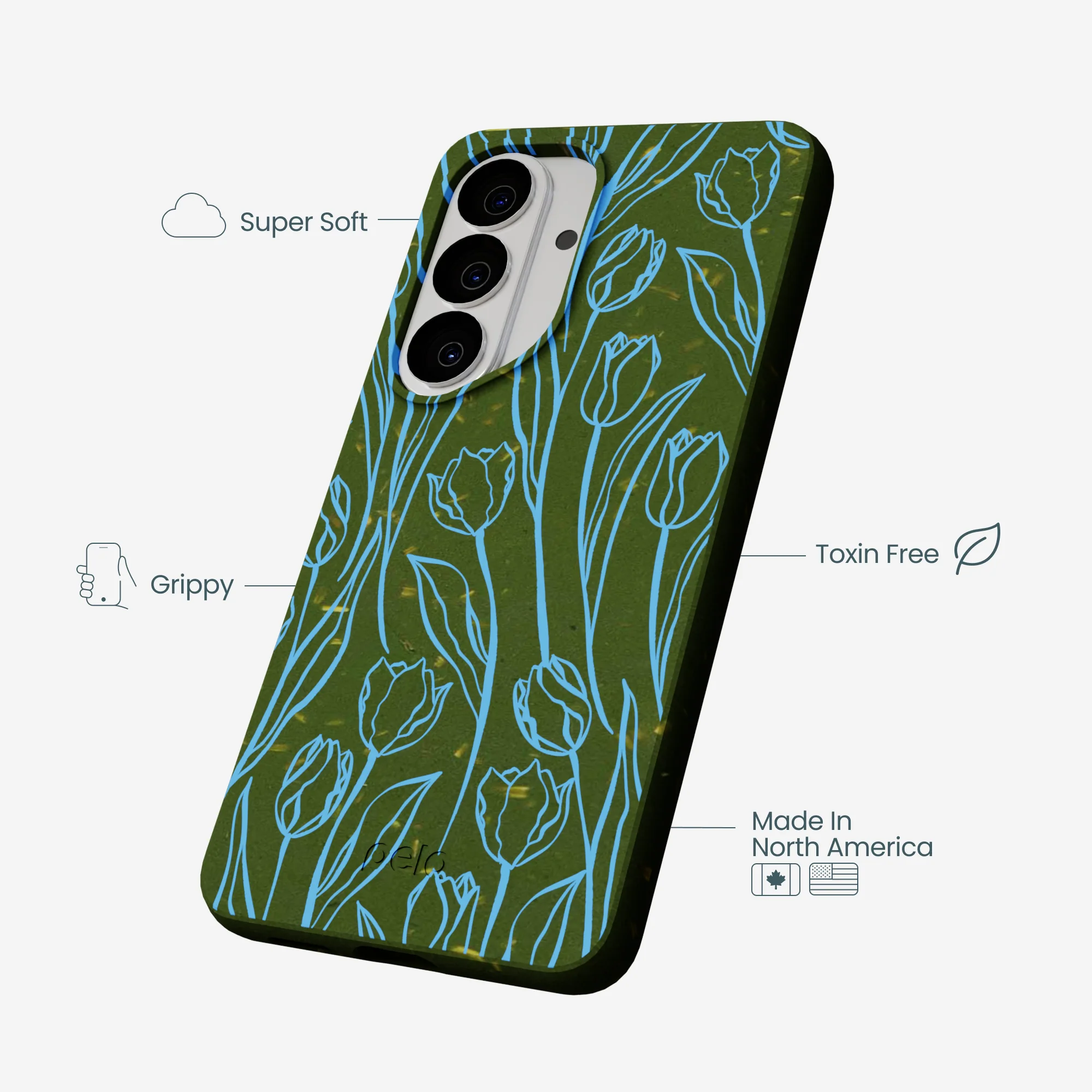 Forest Floor Tulip Dreams Samsung Galaxy S26 Case - Image 4