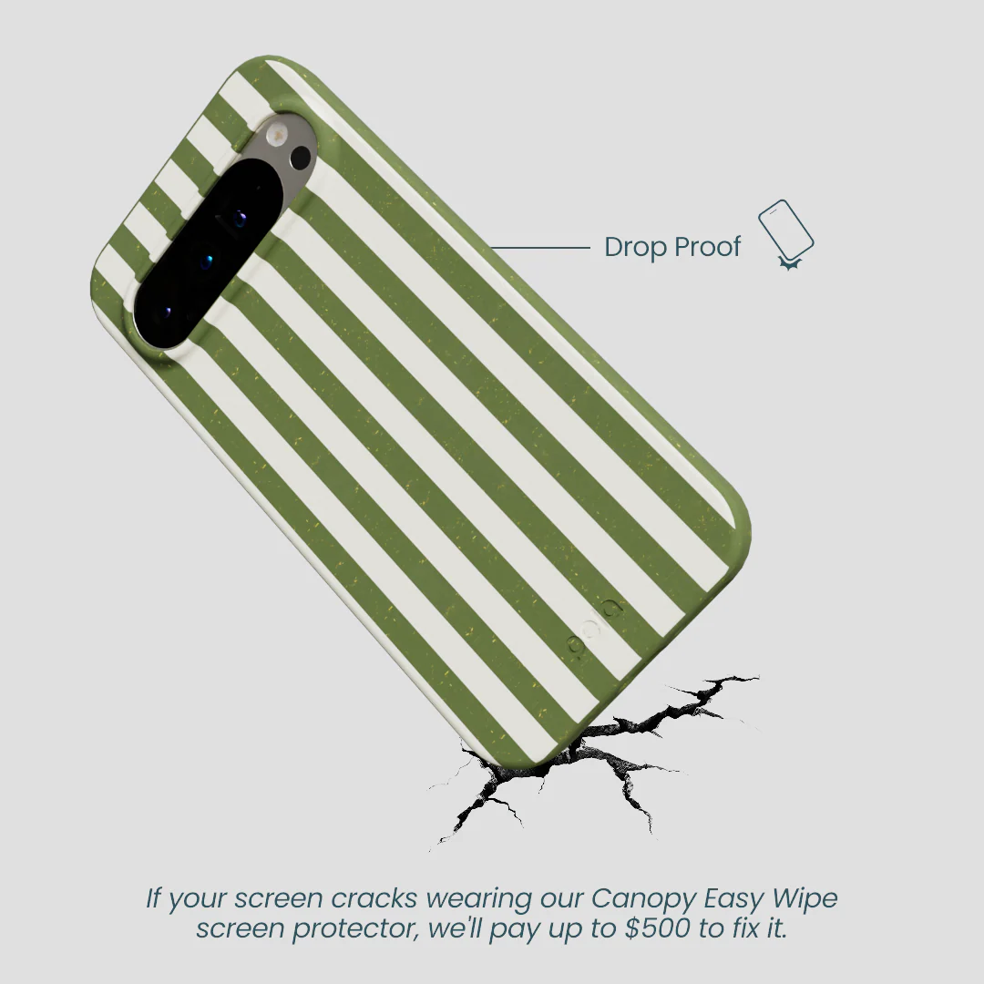 Forest Floor Vanilla Stripes Google Pixel 9 Pro XL Case - Image 5