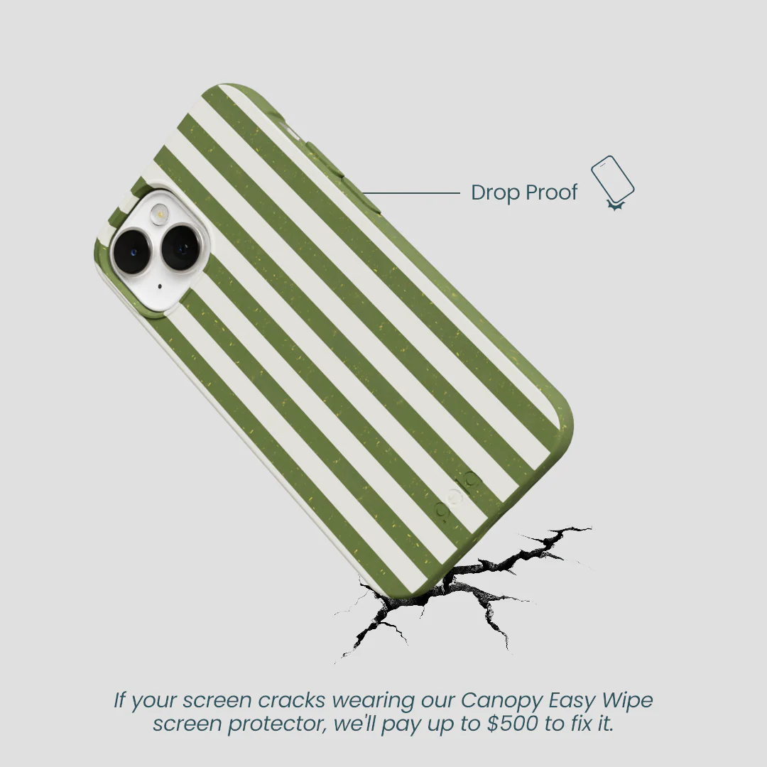 Forest Floor Vanilla Stripes iPhone 13 Case - Image 5