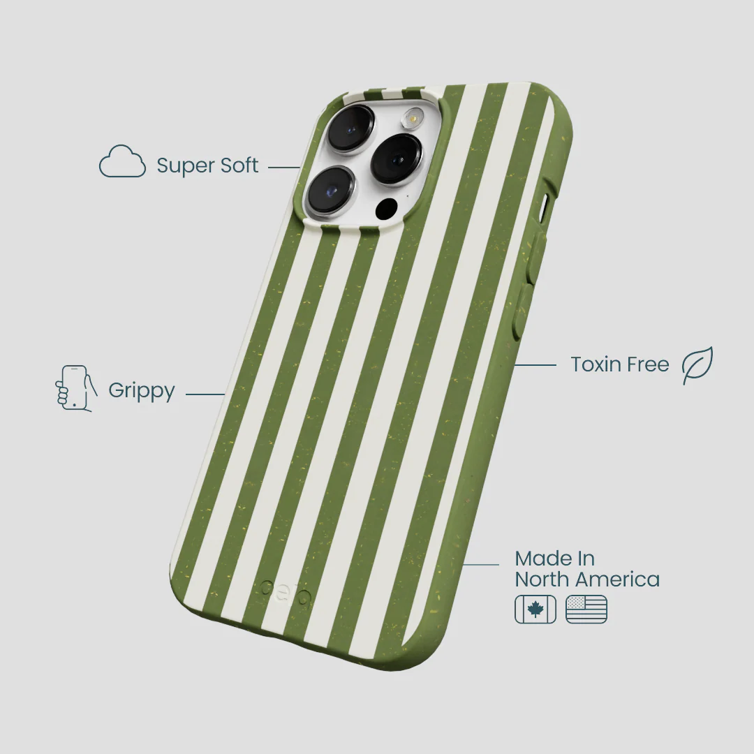 Forest Floor Vanilla Stripes iPhone 13 Pro Max Case - Image 4