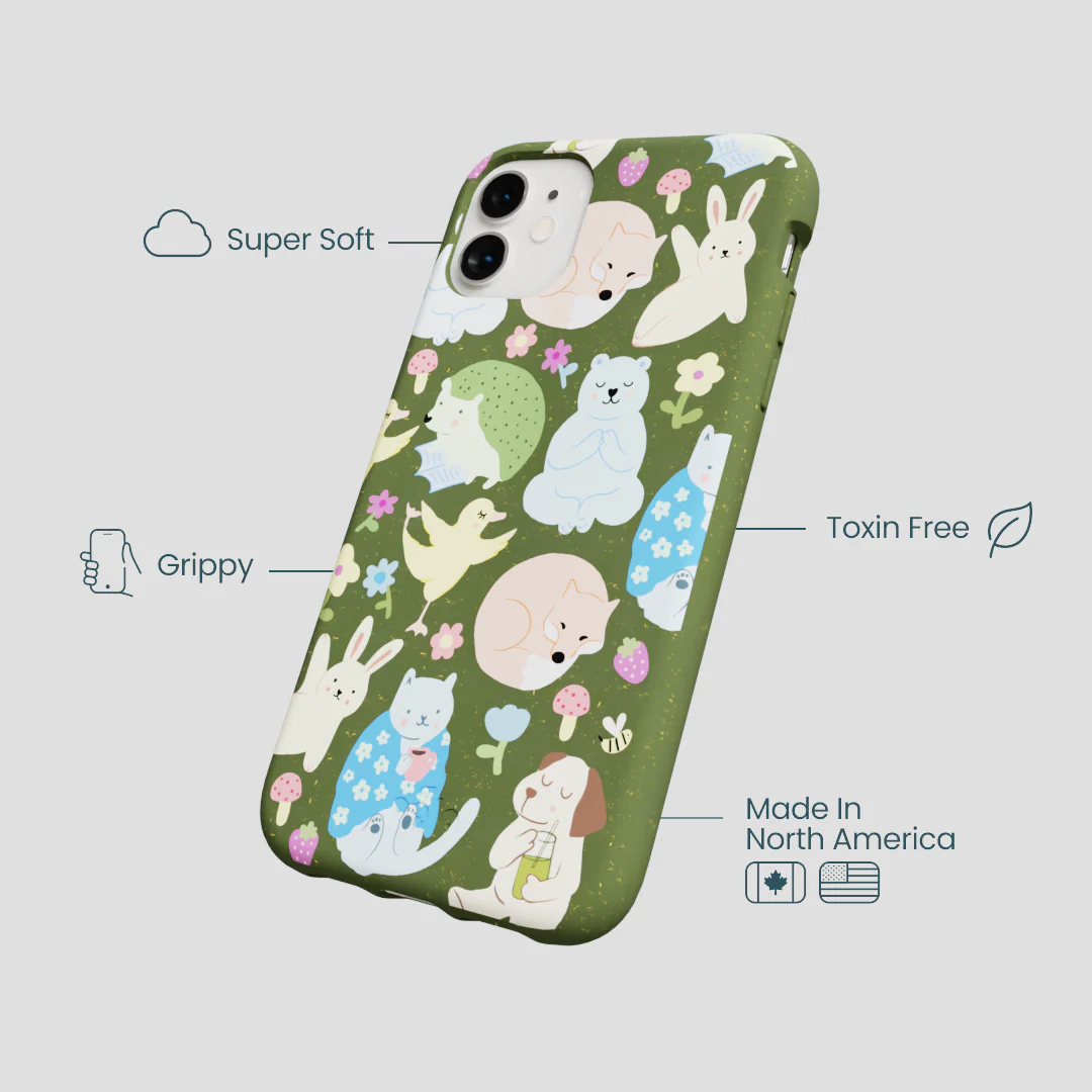 Forest Floor Wellness Creatures iPhone 11 Case - Image 4