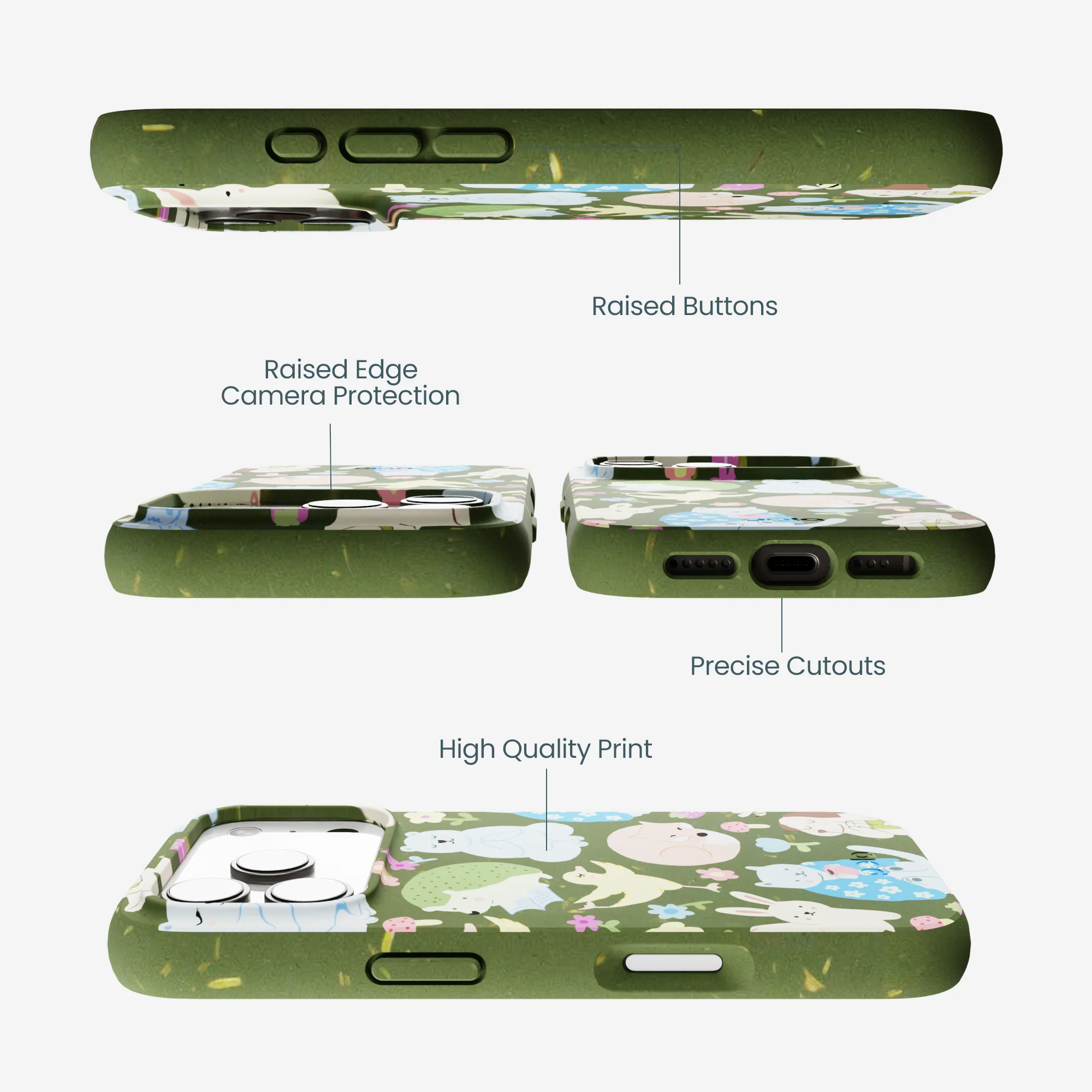 Forest Floor Wellness Creatures iPhone 17 Pro Case - Image 3
