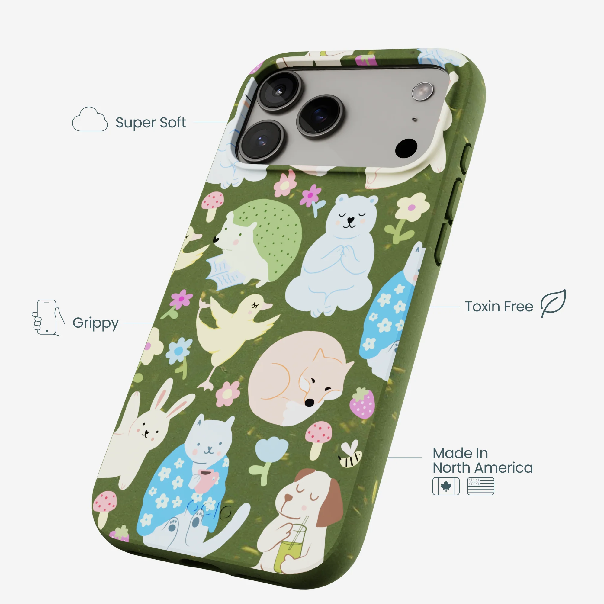Forest Floor Wellness Creatures iPhone 17 Pro Max Case - Image 4