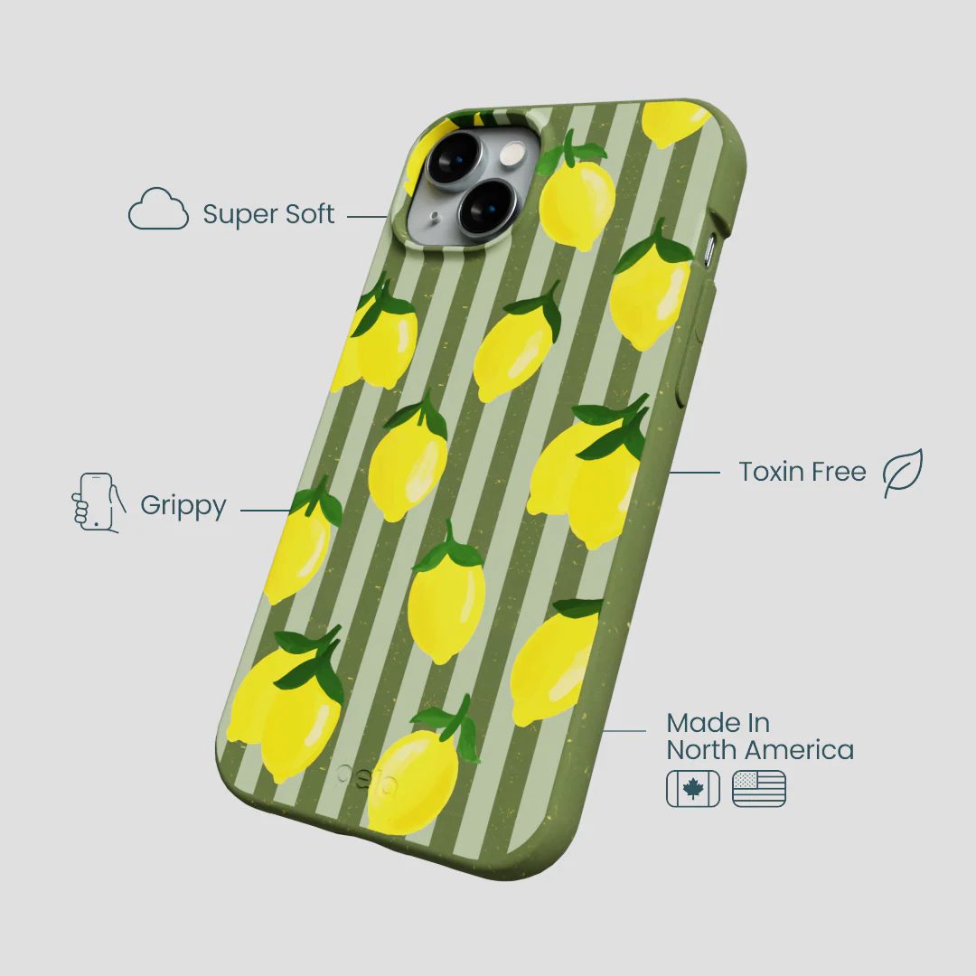Forest Floor Zesty Lines iPhone 14 Plus Case - Image 4