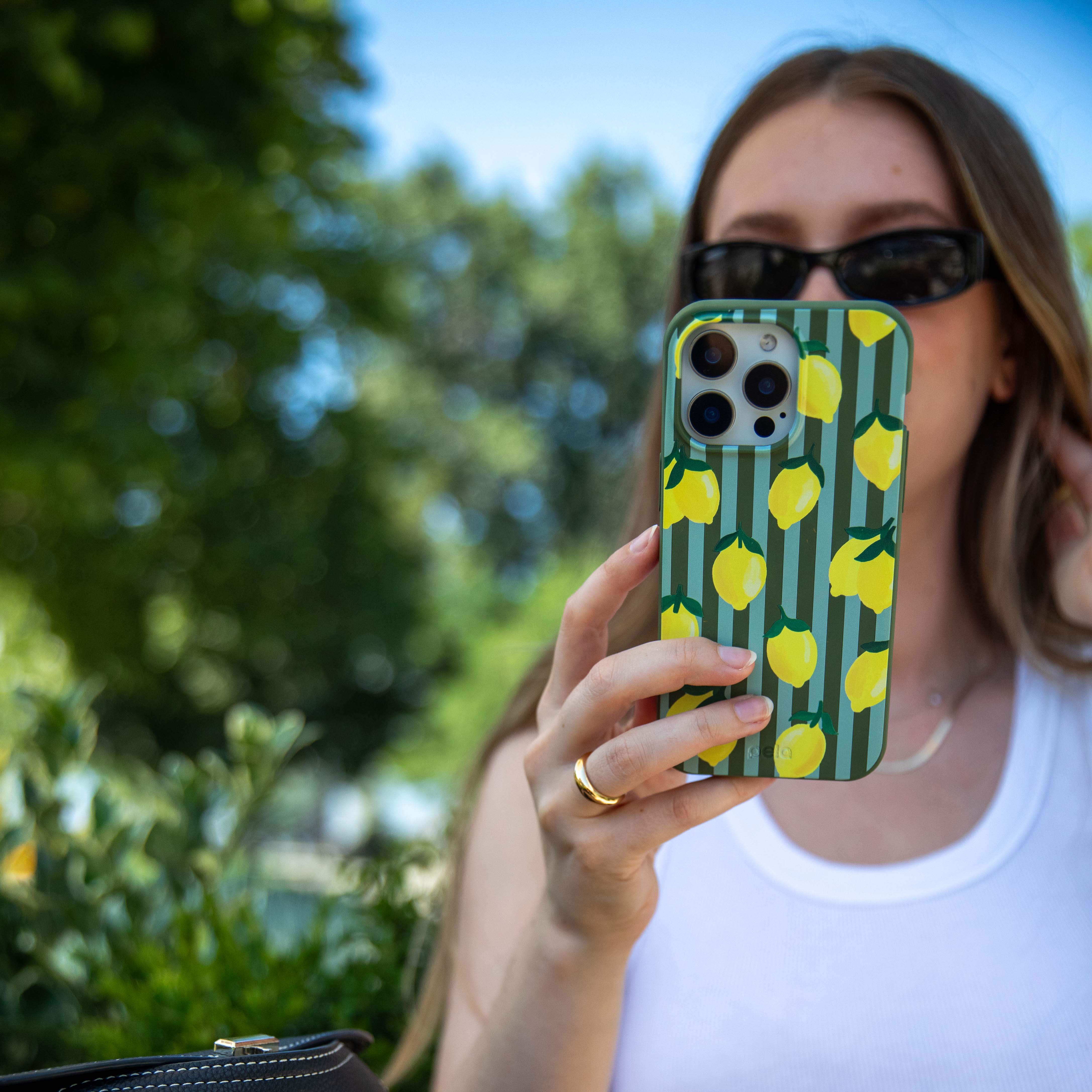 Forest Floor Zesty Lines iPhone 14 Plus Case - Image 6