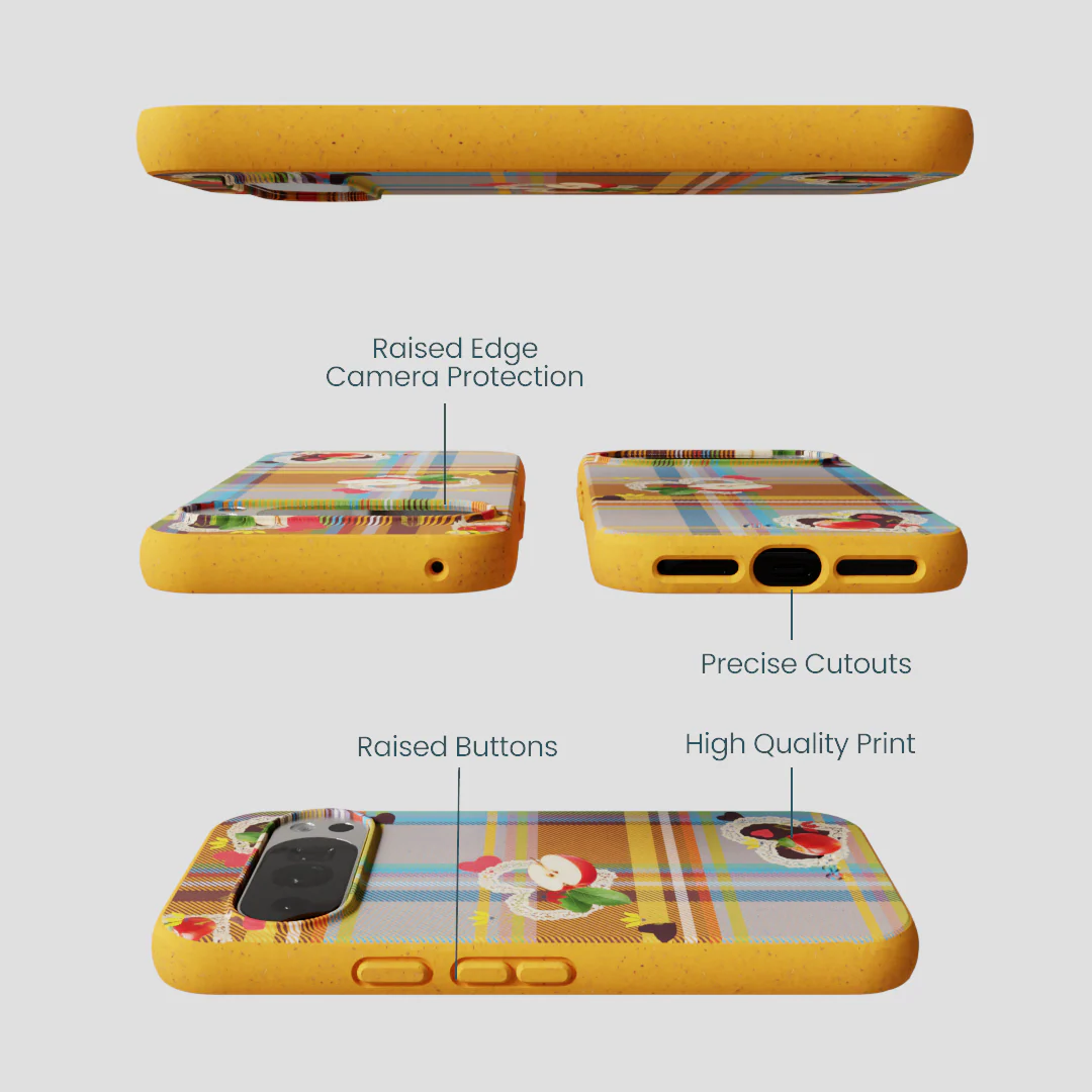 Honey Apple Plaid Google Pixel 10/10 Pro Case - Image 3