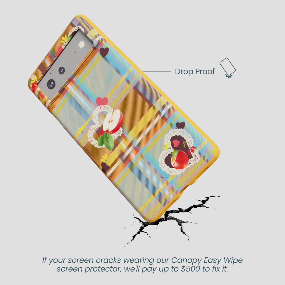 Honey Apple Plaid Google Pixel 6a Case - Image 5