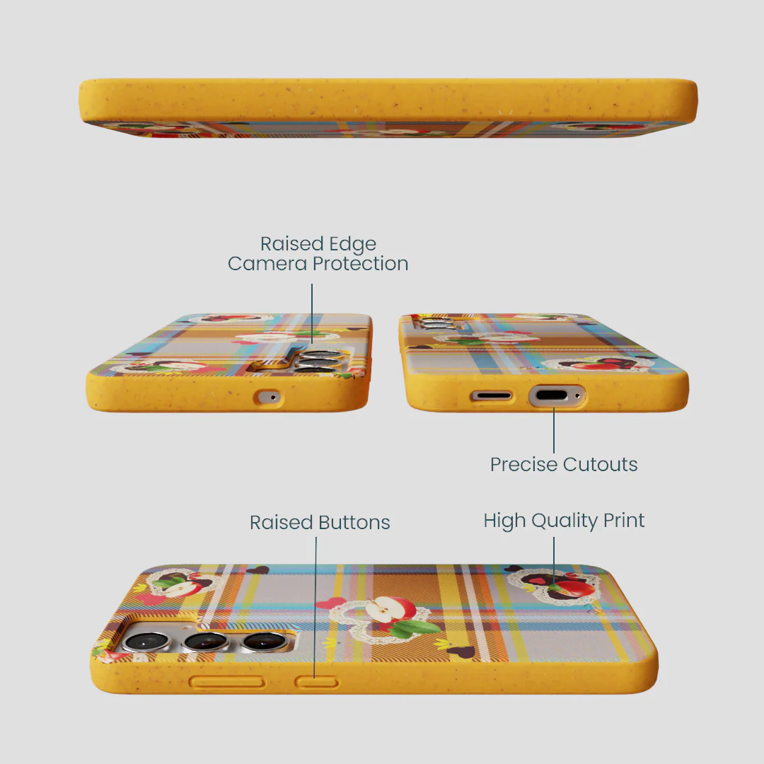 Honey Apple Plaid Samsung Galaxy S25+(Plus) Case - Image 3