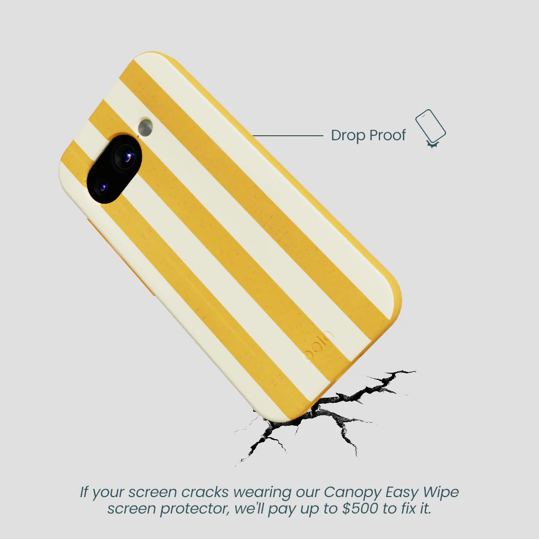 Honey Big Butter Stripes Google Pixel 9a Case - Image 4