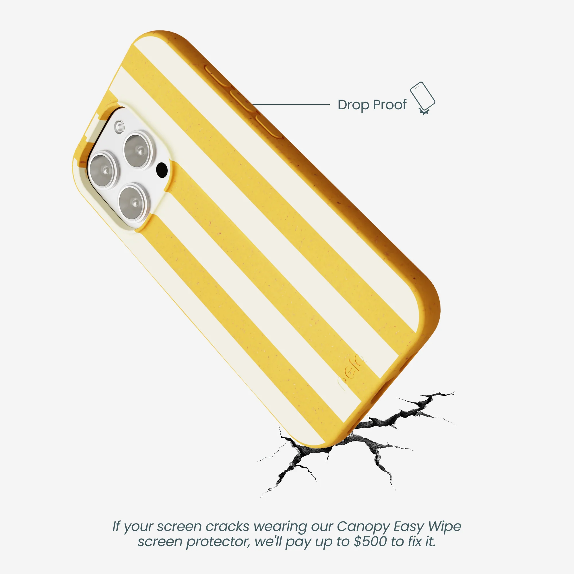 Honey Big Butter Stripes iPhone 16 Pro Max Case - Image 4