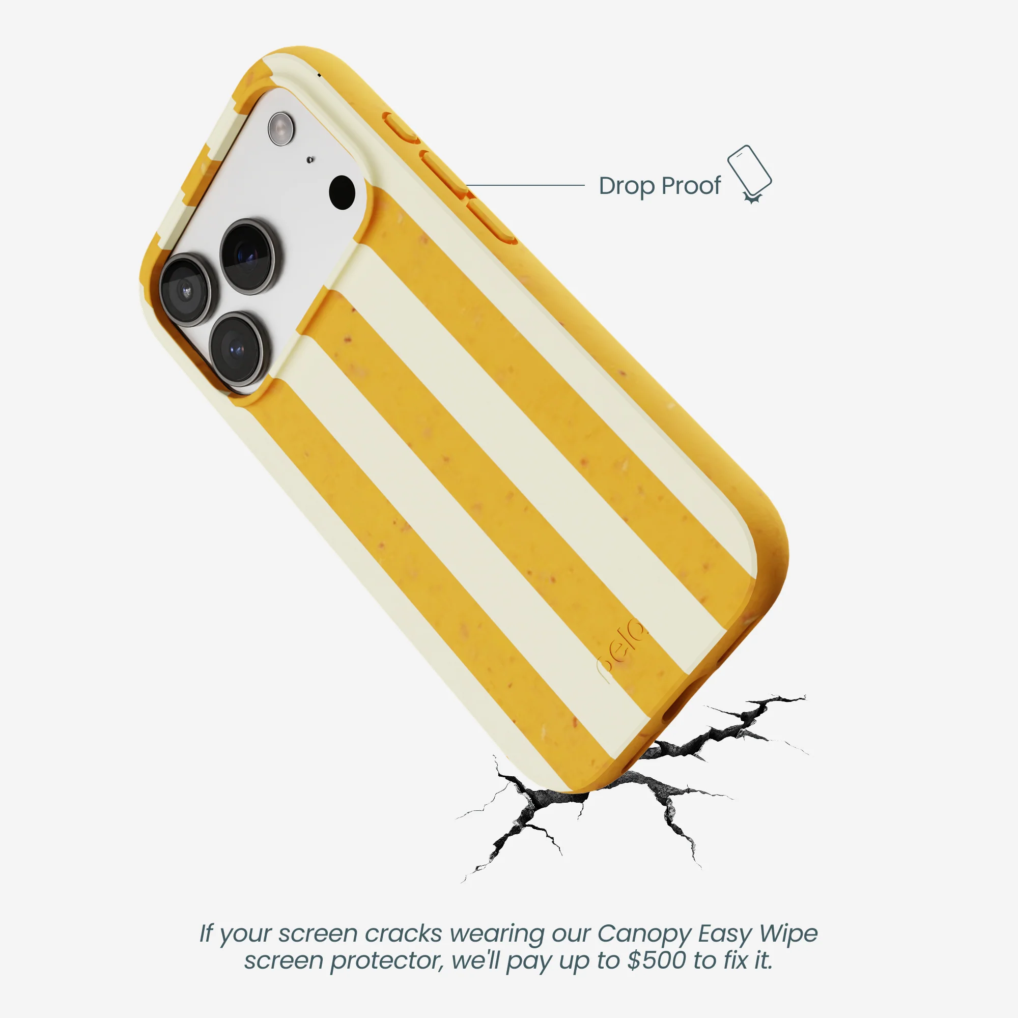 Honey Big Butter Stripes iPhone 17 Pro Case - Image 4
