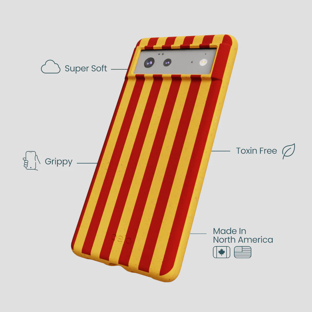 Honey Circus Stripes Google Pixel 6 Case - Image 3