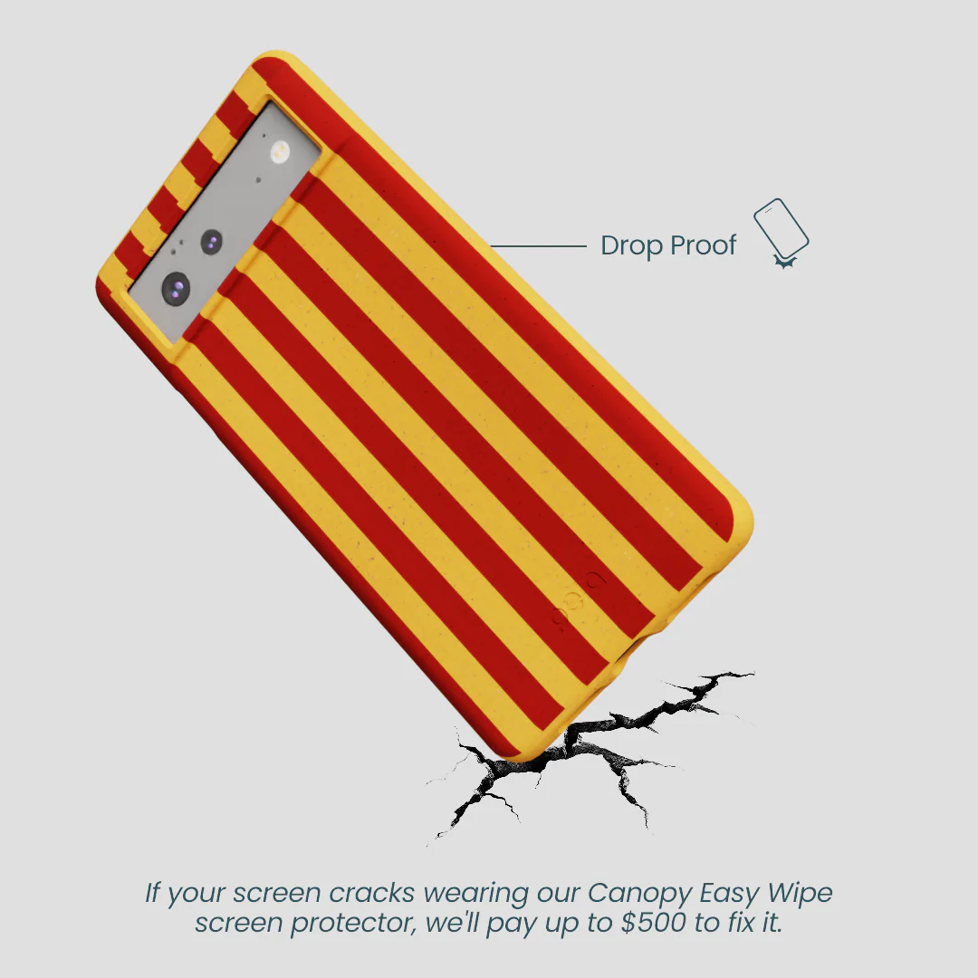 Honey Circus Stripes Google Pixel 6a Case - Image 4