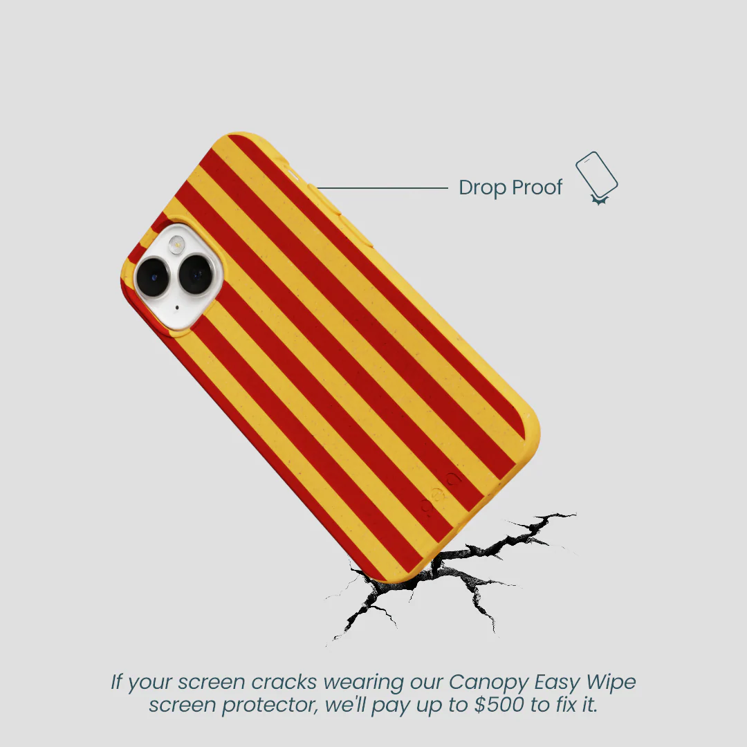 Honey Circus Stripes iPhone 13 Mini Case - Image 4