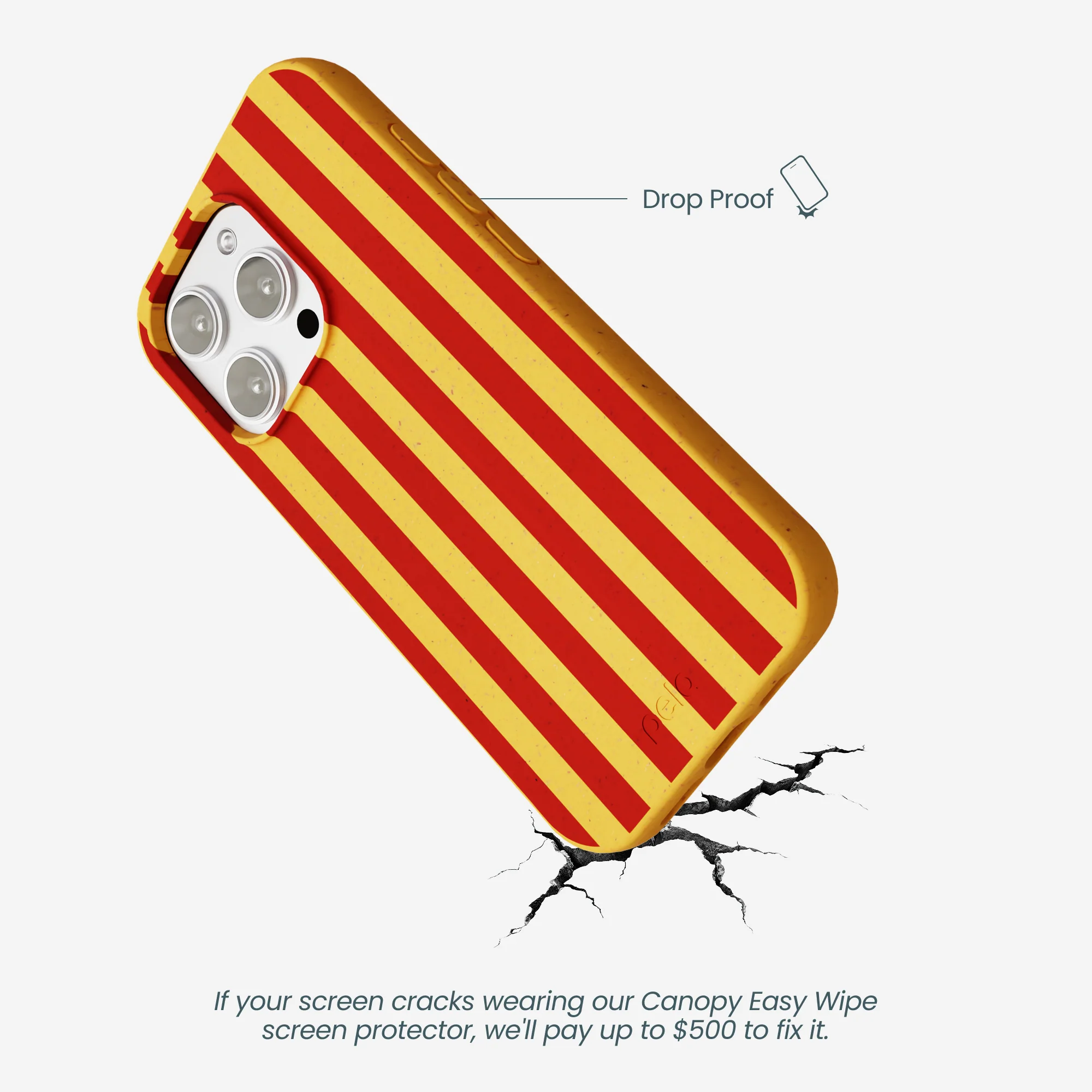 Honey Circus Stripes iPhone 16 Pro Max Case - Image 4