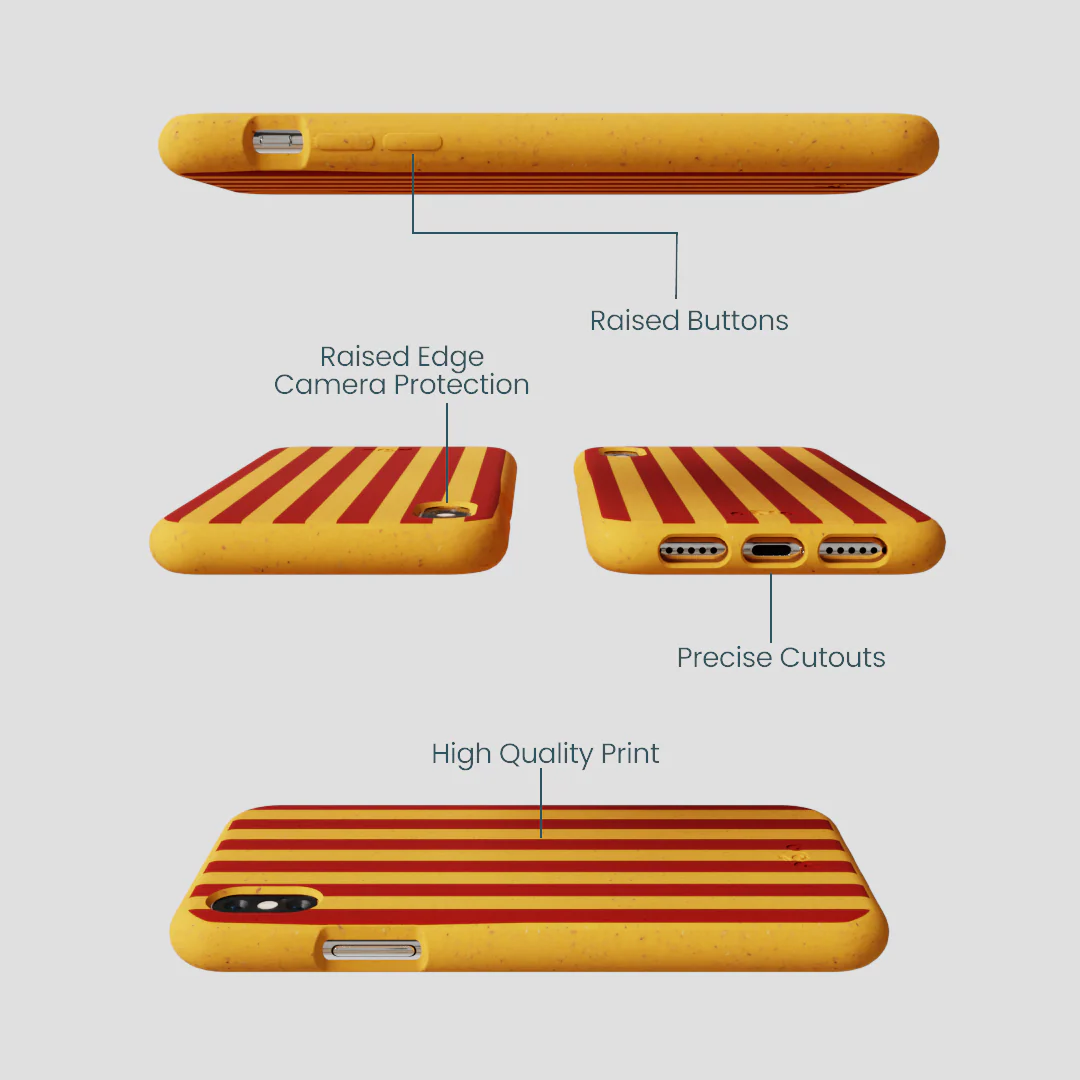 Honey Circus Stripes iPhone XR Case - Image 2
