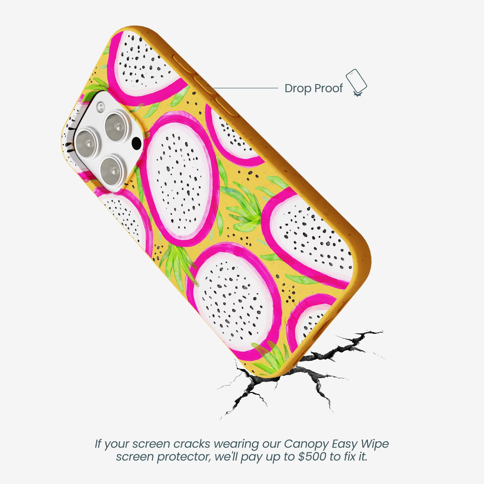 Honey Dragonfruit Pop iPhone 16 Pro Max Case - Image 5