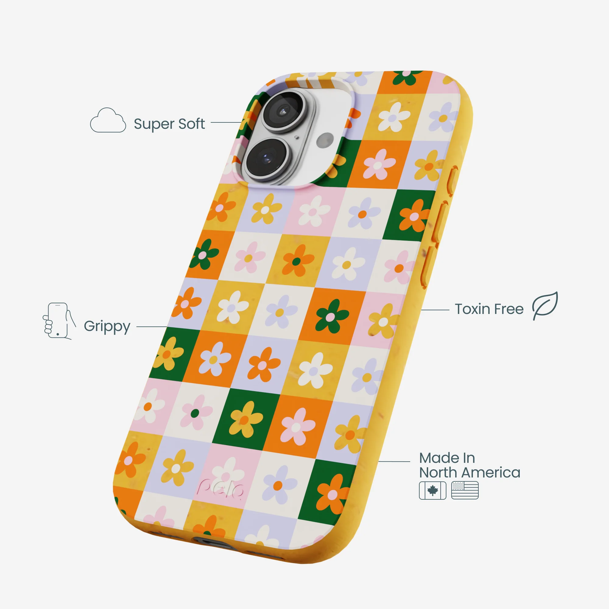 Honey Flower Tiles iPhone 17 Case - Image 4