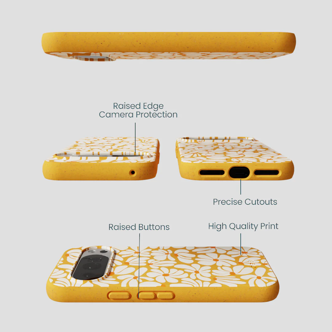 Honey Funky Petals Google Pixel 10/10 Pro Case - Image 2