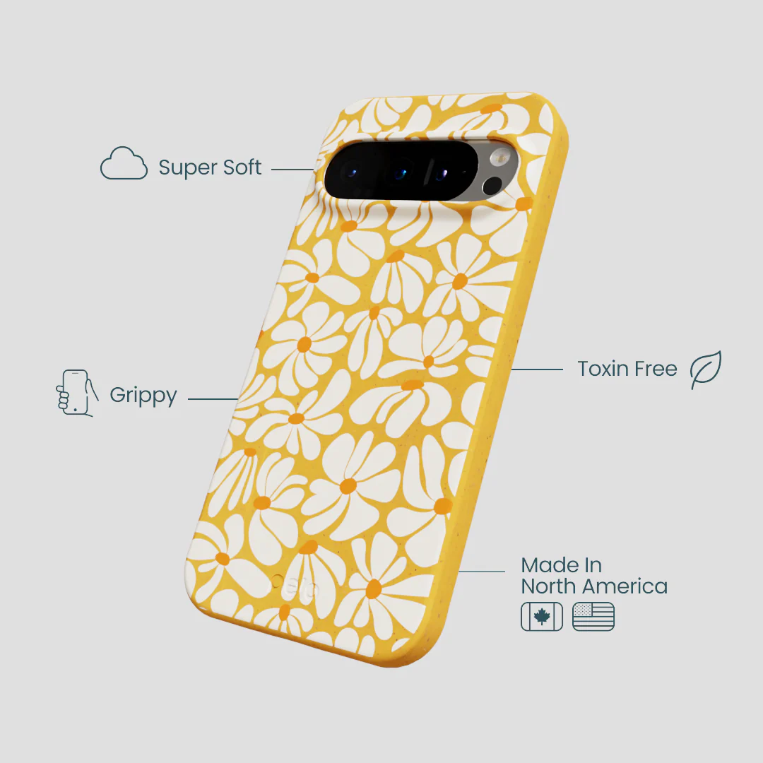 Honey Funky Petals Google Pixel 9/9 Pro Case - Image 3