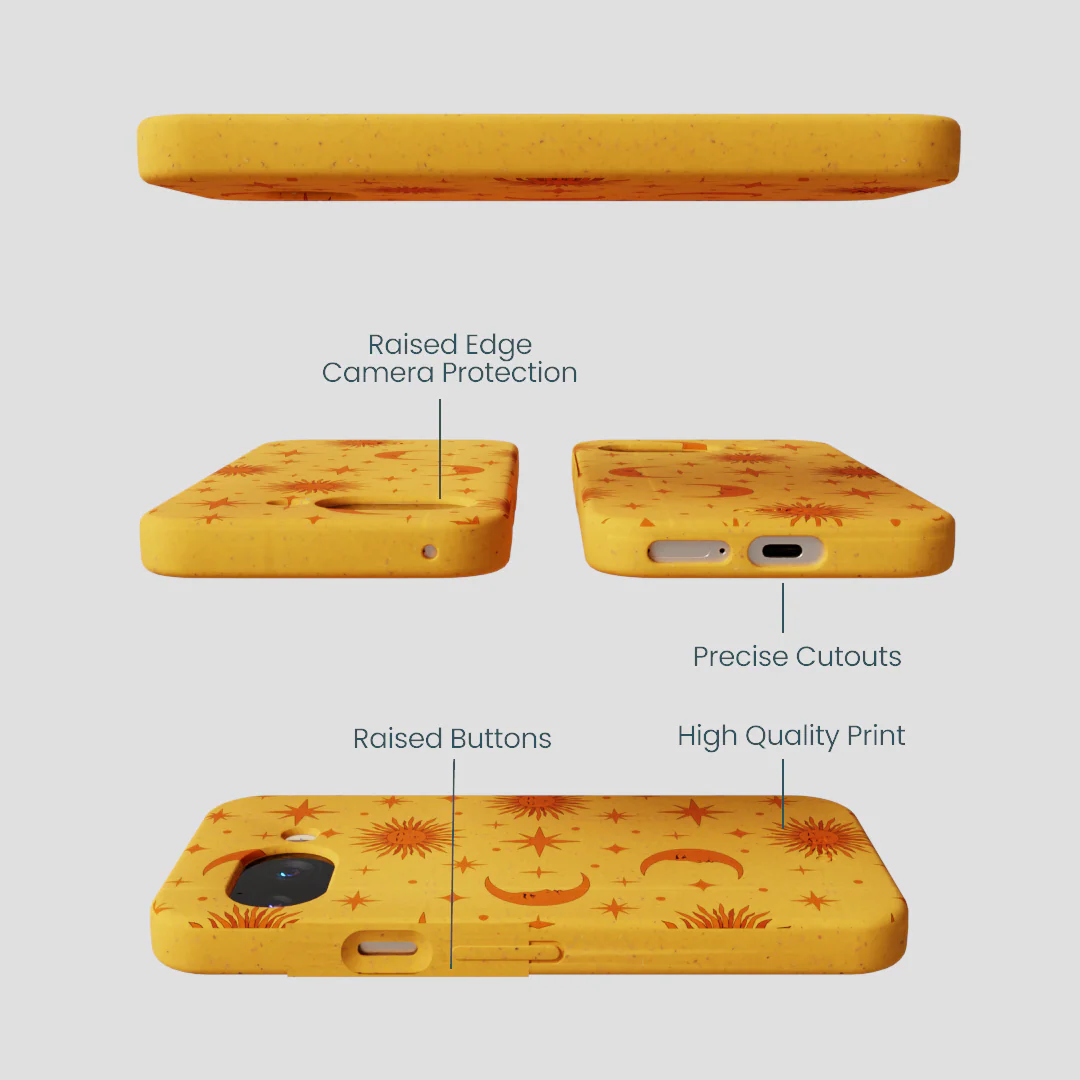 Honey Sun and Moon Google Pixel 9a Case - Image 3