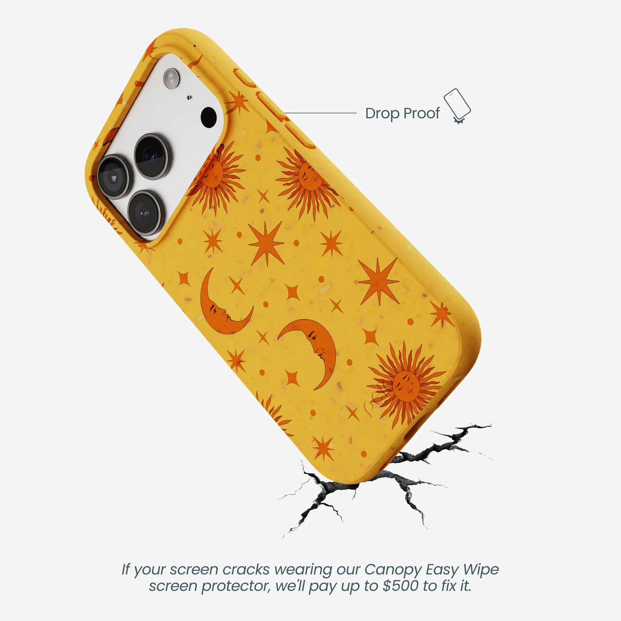 Honey Sun and Moon iPhone 17 Pro Case - Image 5