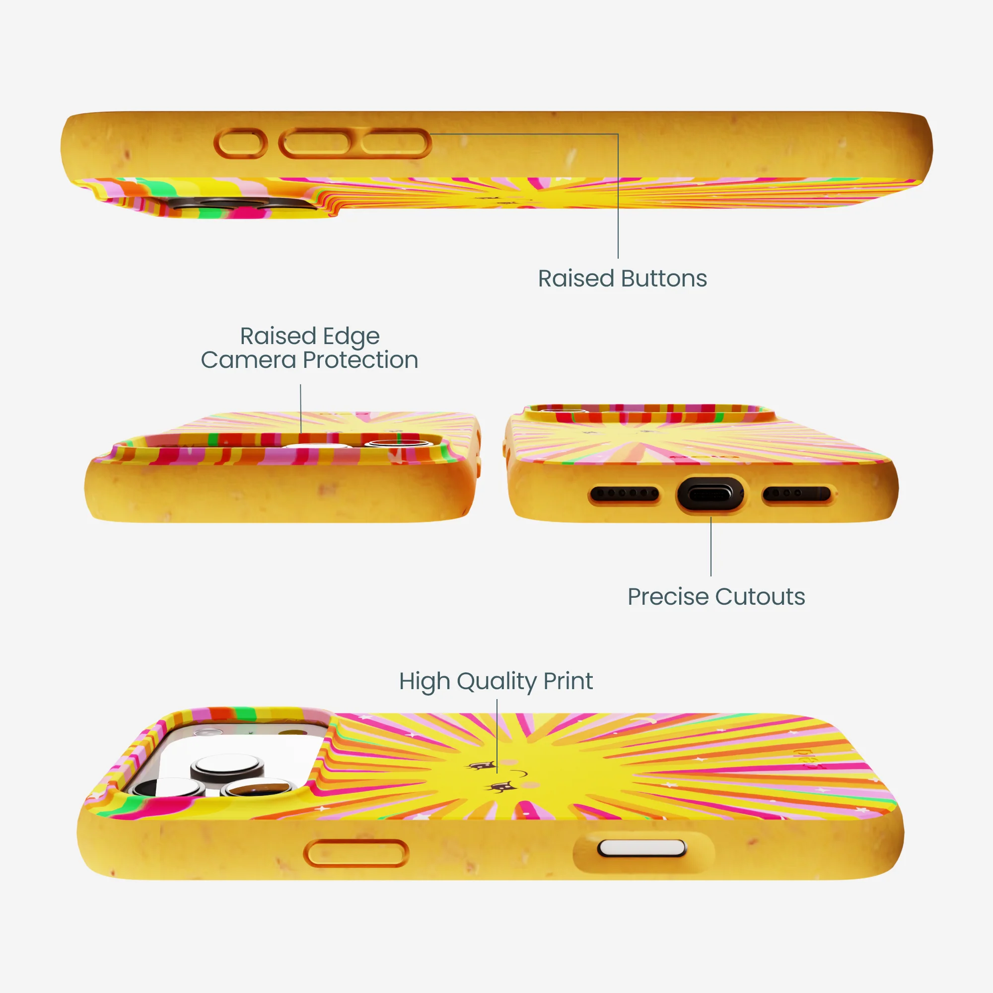 Honey Sunny Trip iPhone 17 Pro Max Case - Image 3