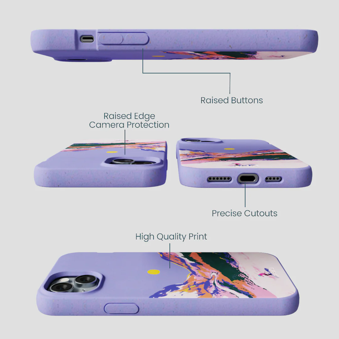 Lavender Alpine Sunset iPhone 15 Plus Case - Image 3