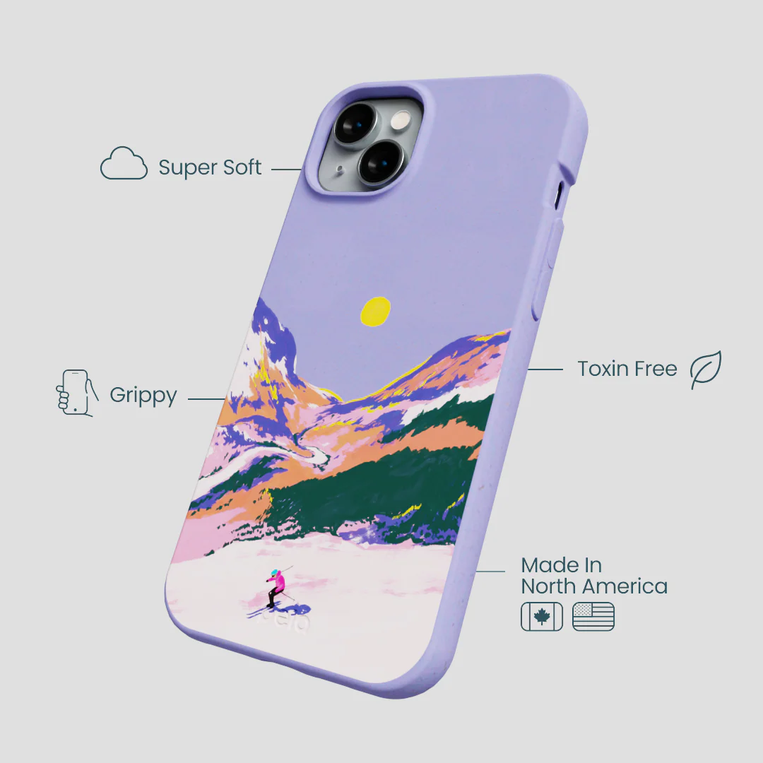 Lavender Alpine Sunset iPhone 15 Plus Case - Image 4