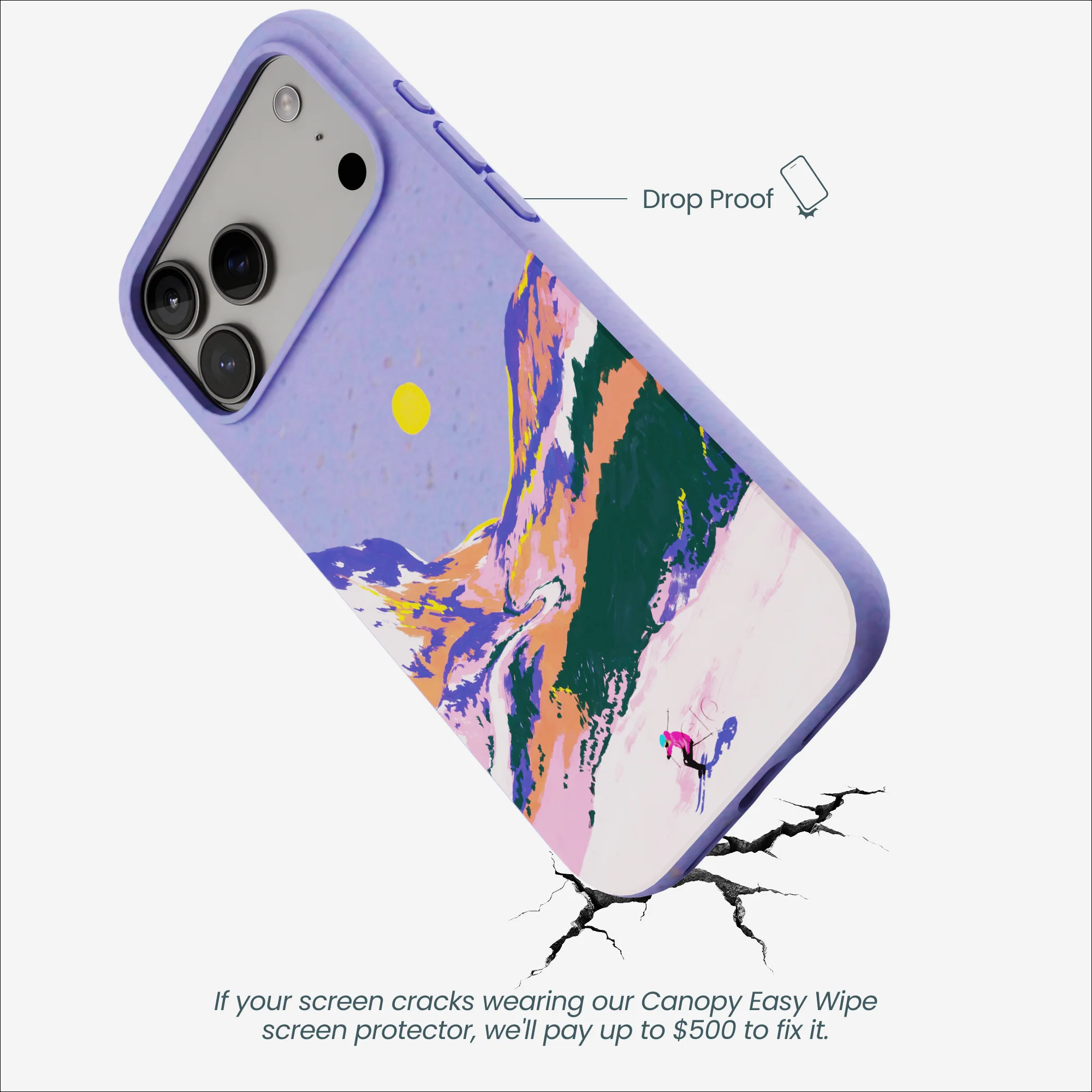 Lavender Alpine Sunset iPhone 17 Pro Max Case - Image 5