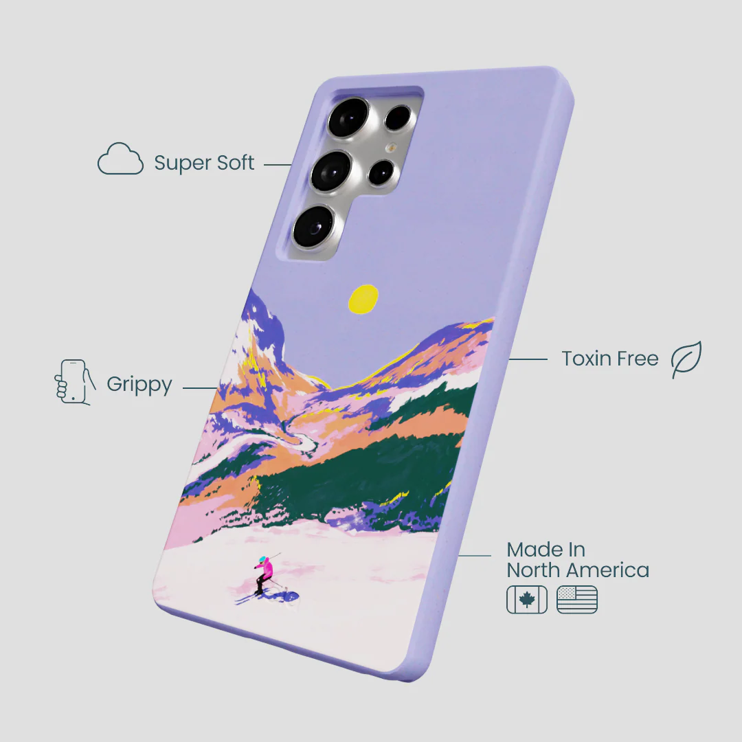 Lavender Alpine Sunset Samsung Galaxy S25 Ultra Case - Image 4