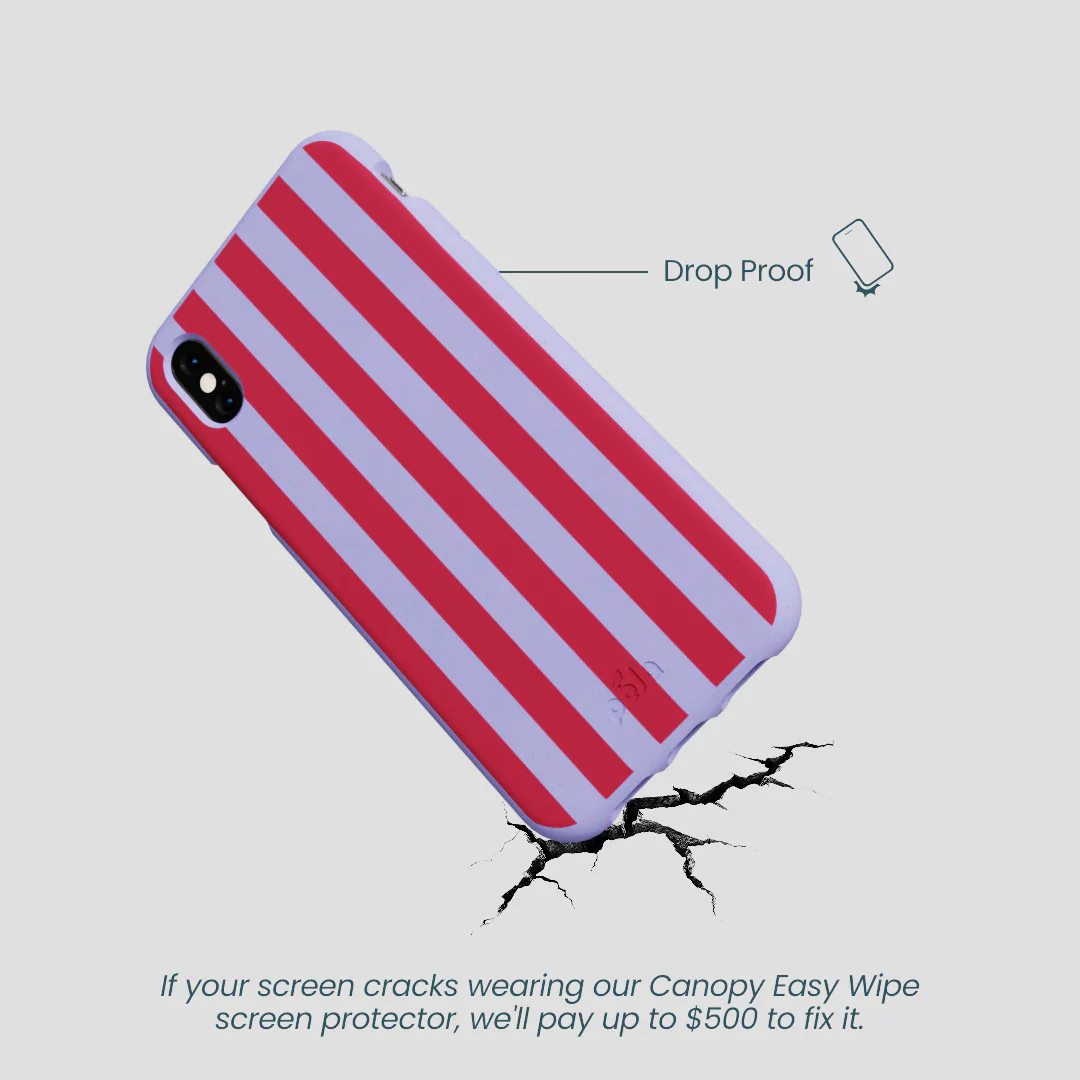 Lavender Berry Stripes iPhone XR Case - Image 5
