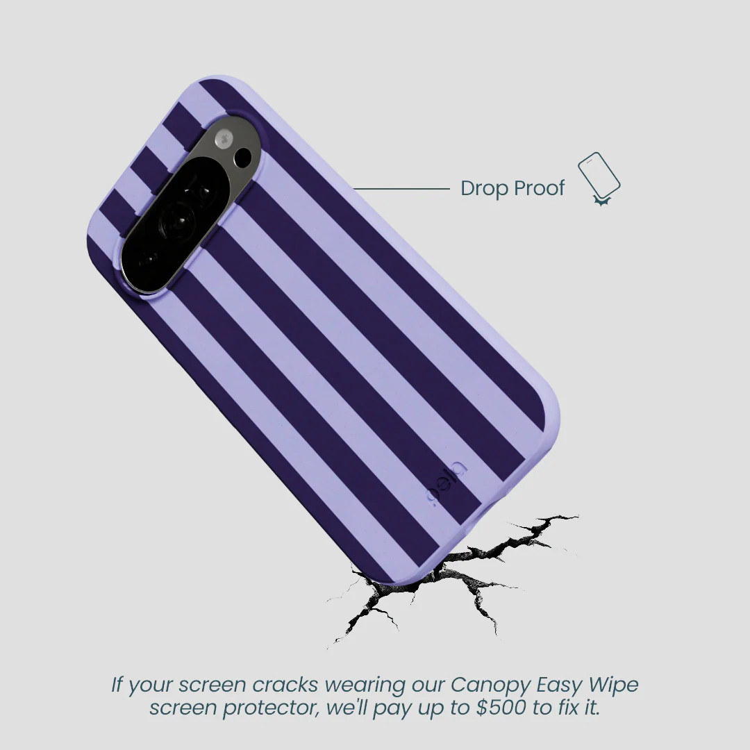 Lavender Big Plum Stripes Google Pixel 10/10 Pro Case - Image 5