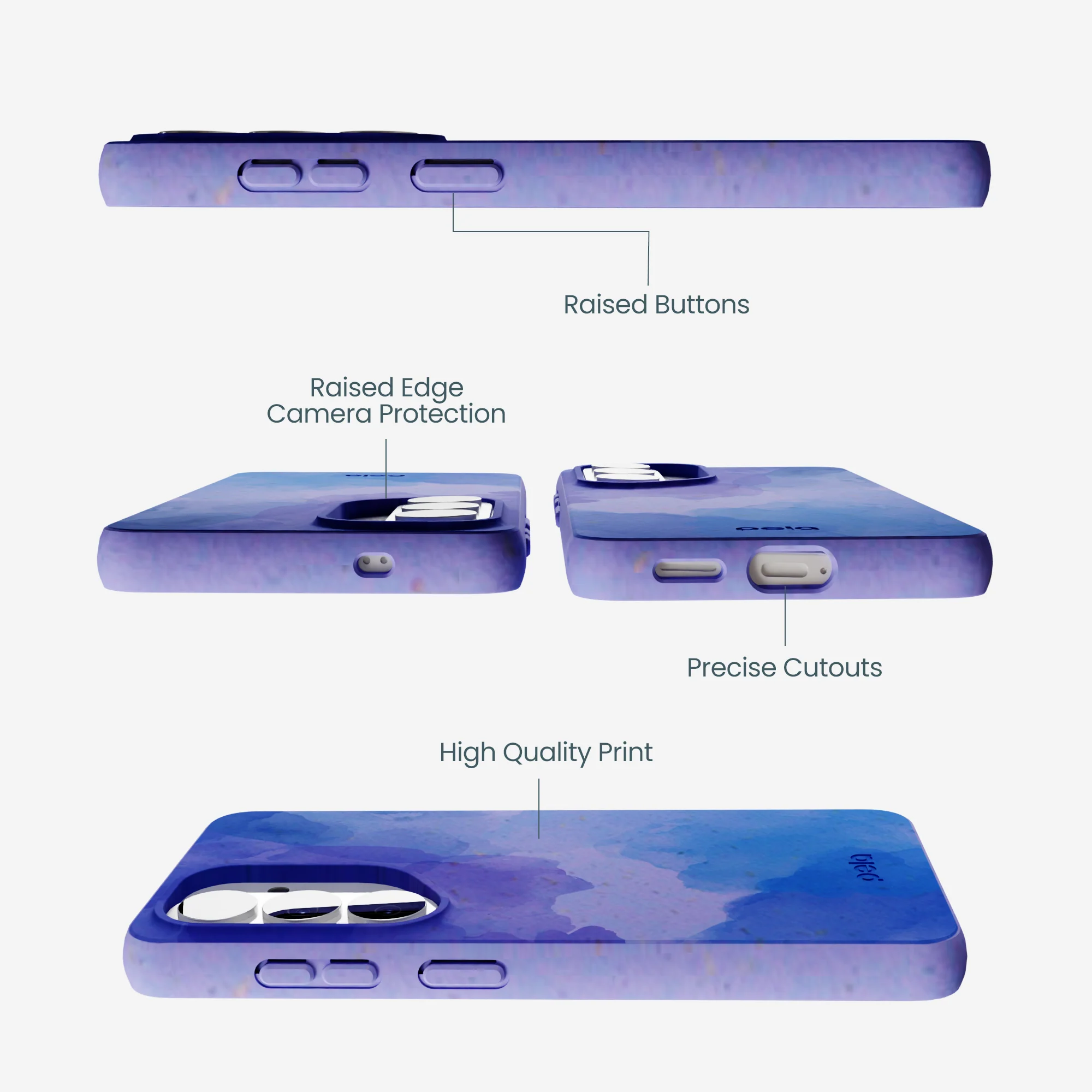 Lavender Blue Reflections Samsung Galaxy S26 Case - Image 3