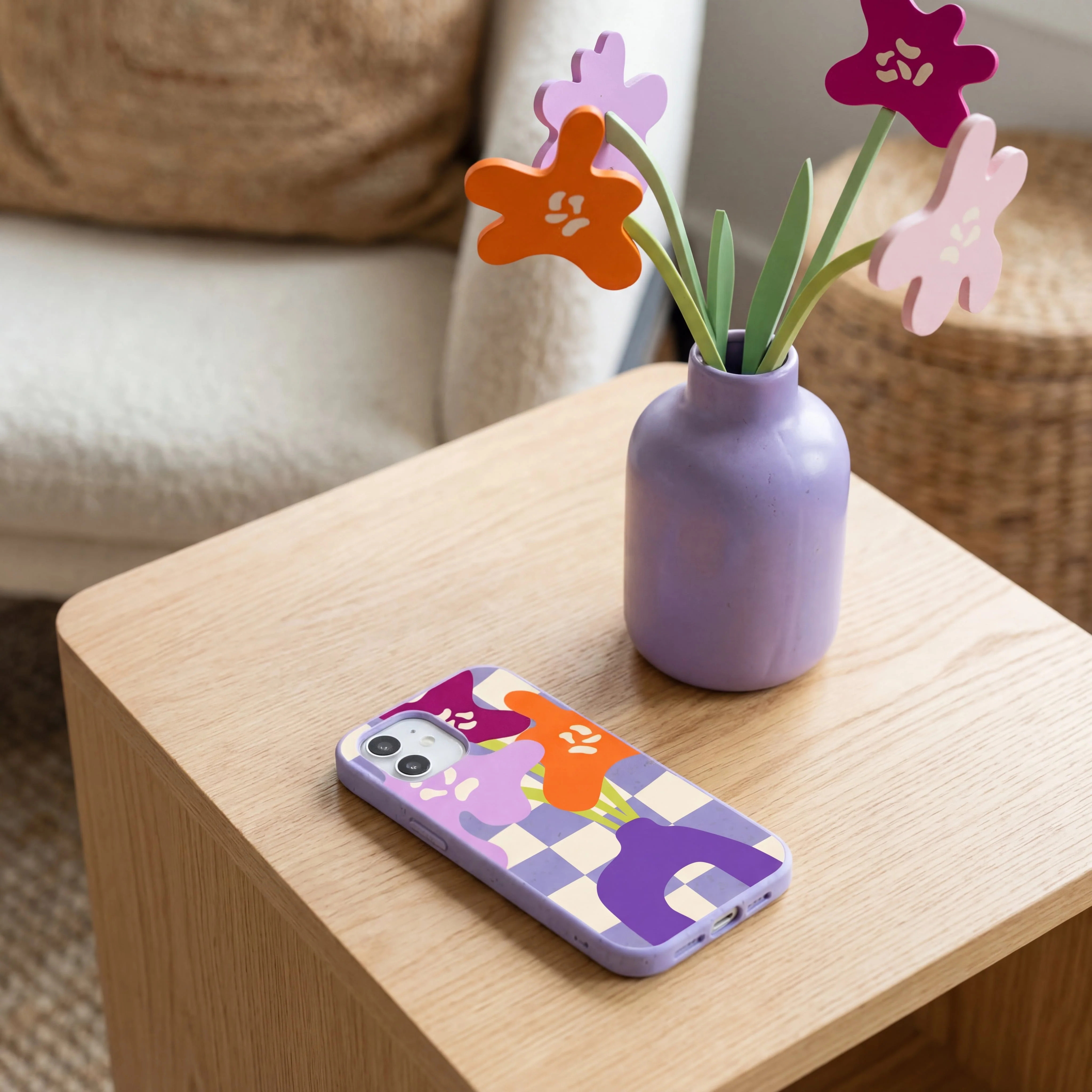 Lavender Bright Blooms iPhone 16 Pro Case - Image 2