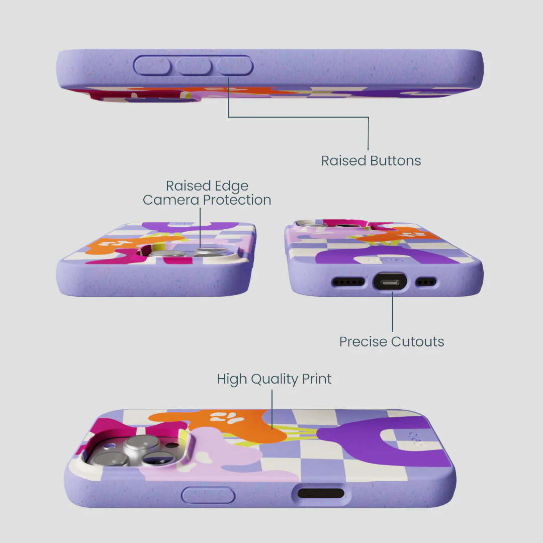 Lavender Bright Blooms iPhone 16 Pro Case - Image 3