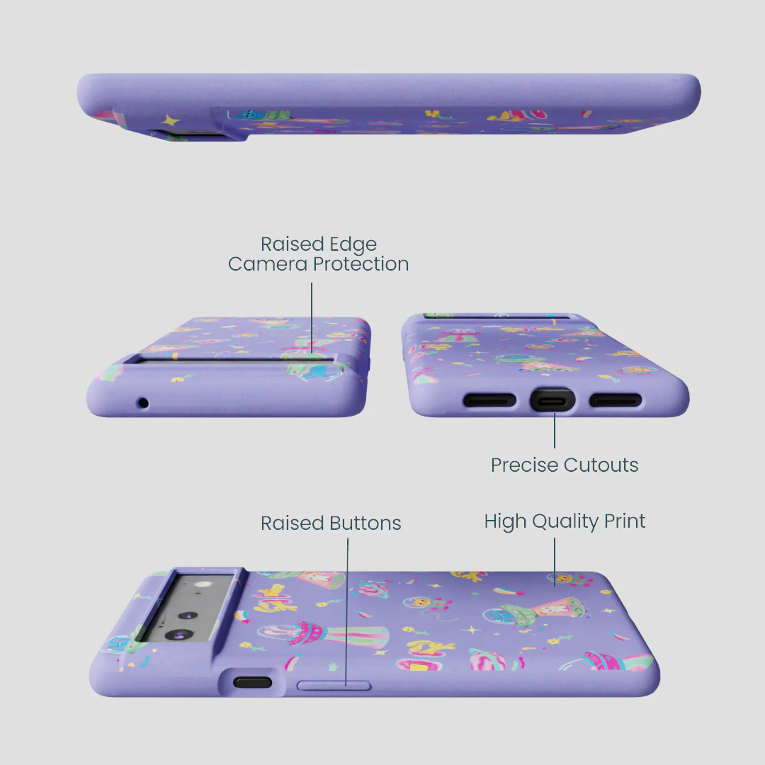 Lavender Bunny and Beyond Google Pixel 6a Case - Image 2